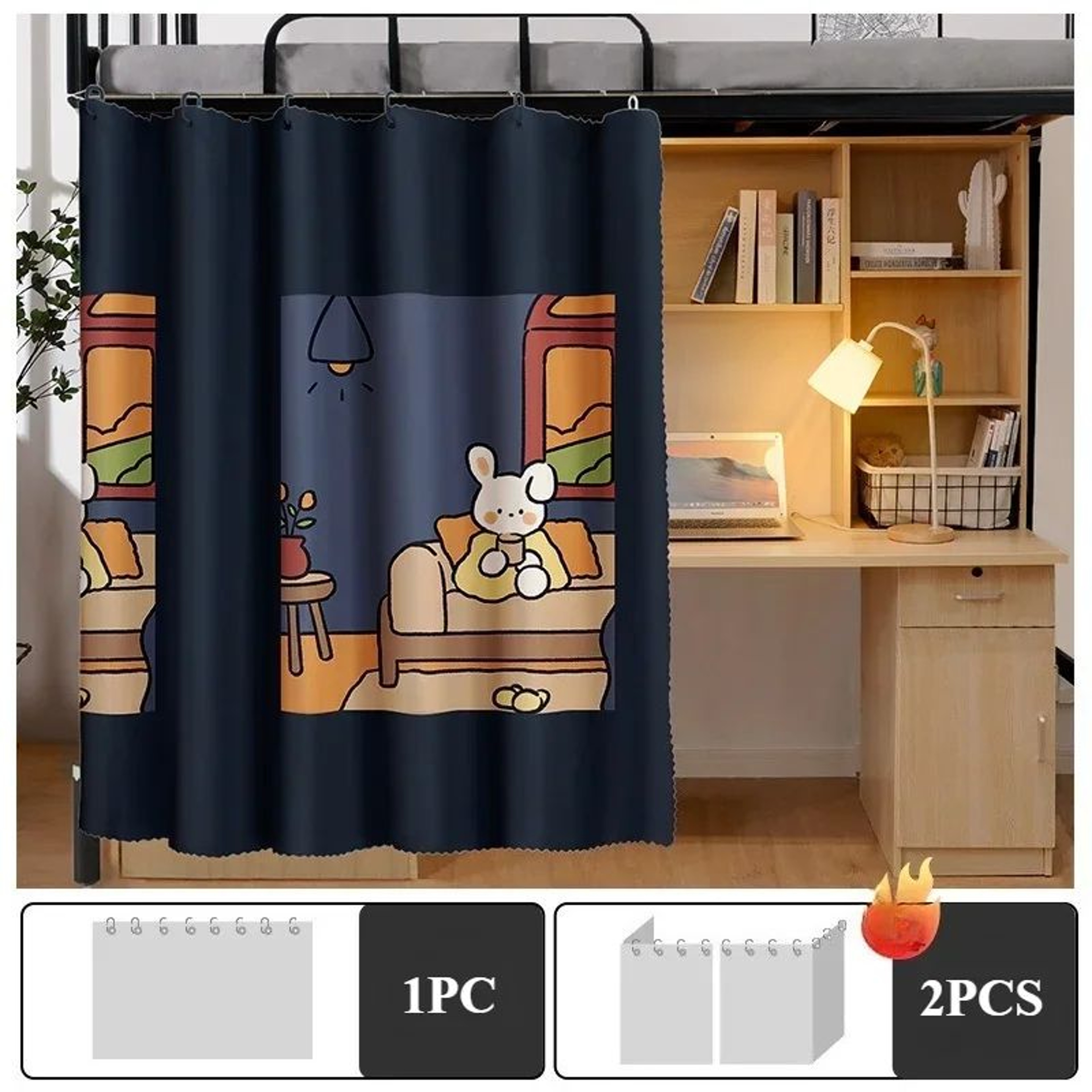 Bunk Bed Privacy Curtain Breathable Mosquito Net 18
