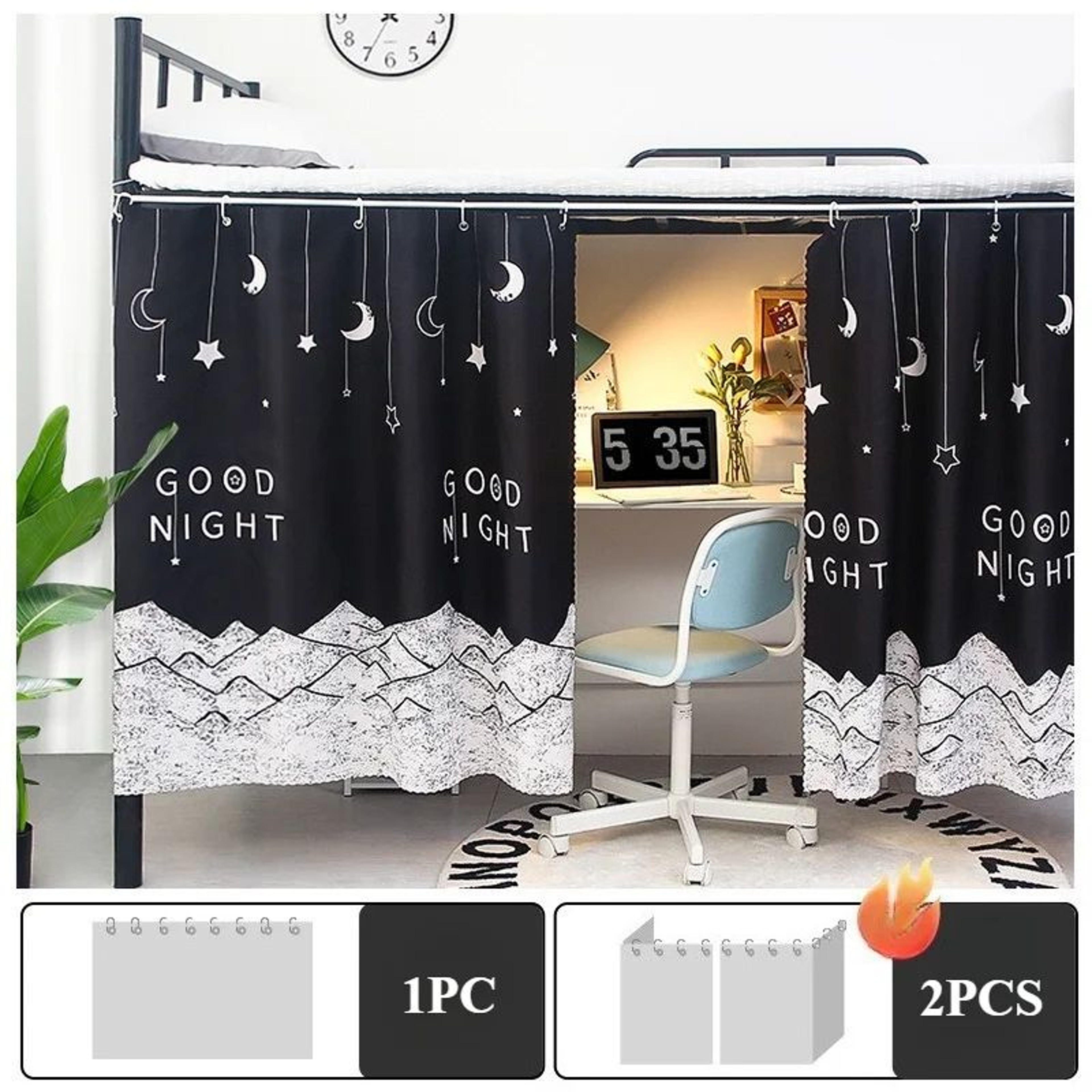 Bunk Bed Privacy Curtain Breathable Mosquito Net 19