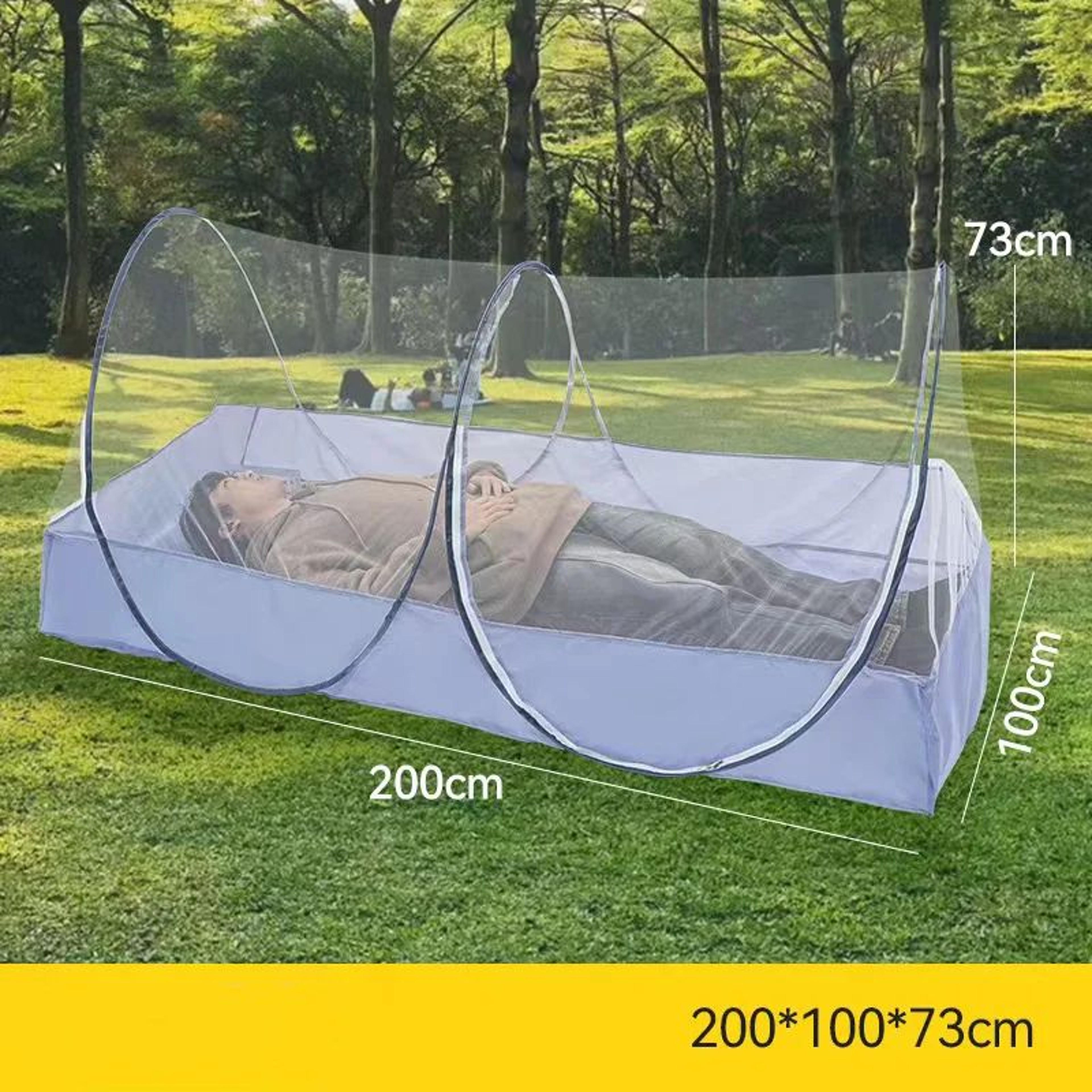 Foldable Portable Mosquito Net Tent With Bottom Zipper 4