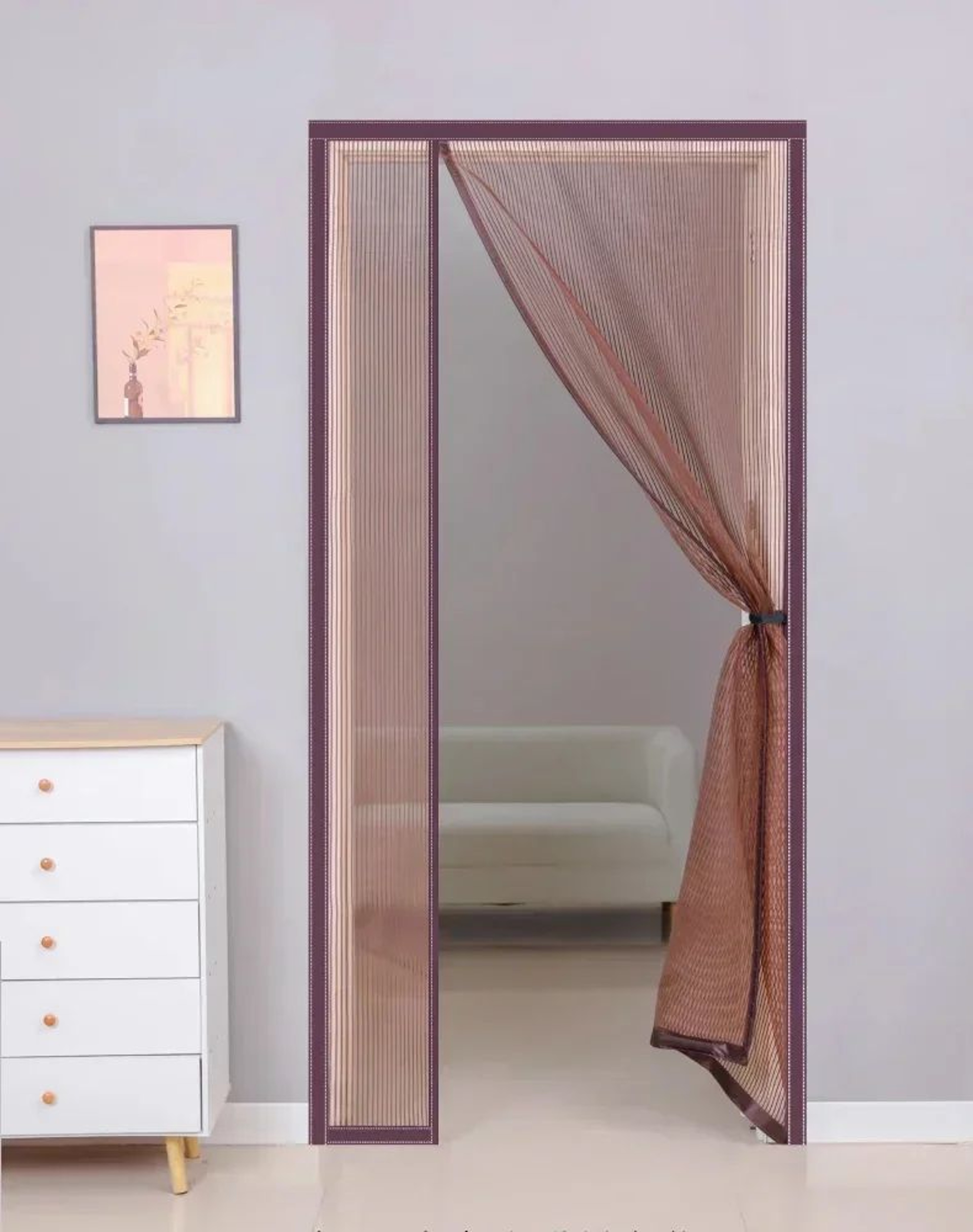 Custom Magnetic Mosquito Screen Door Invisible Mesh Curtain 8