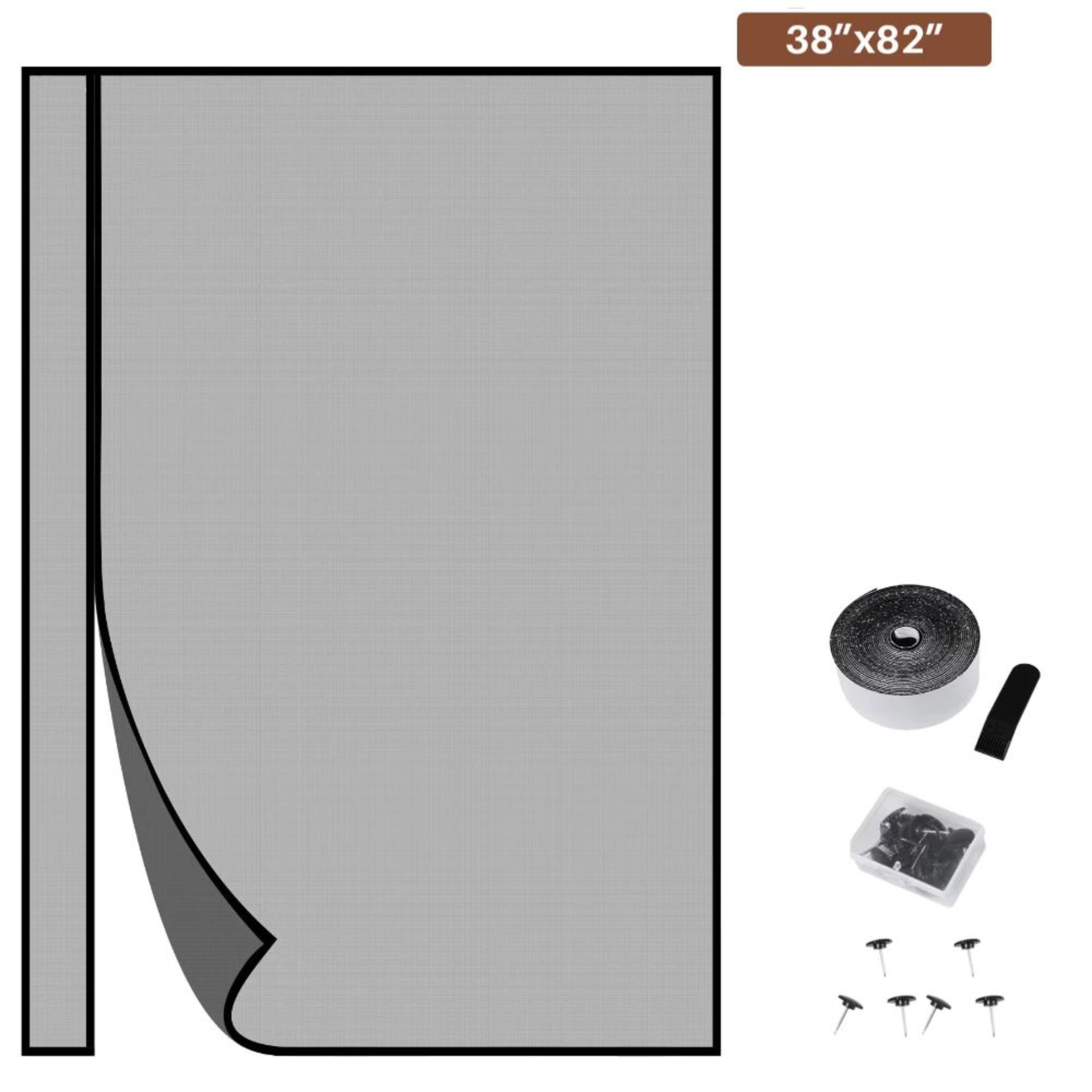 Magnetic Screen Door Self Closing Fiberglass Mesh 11