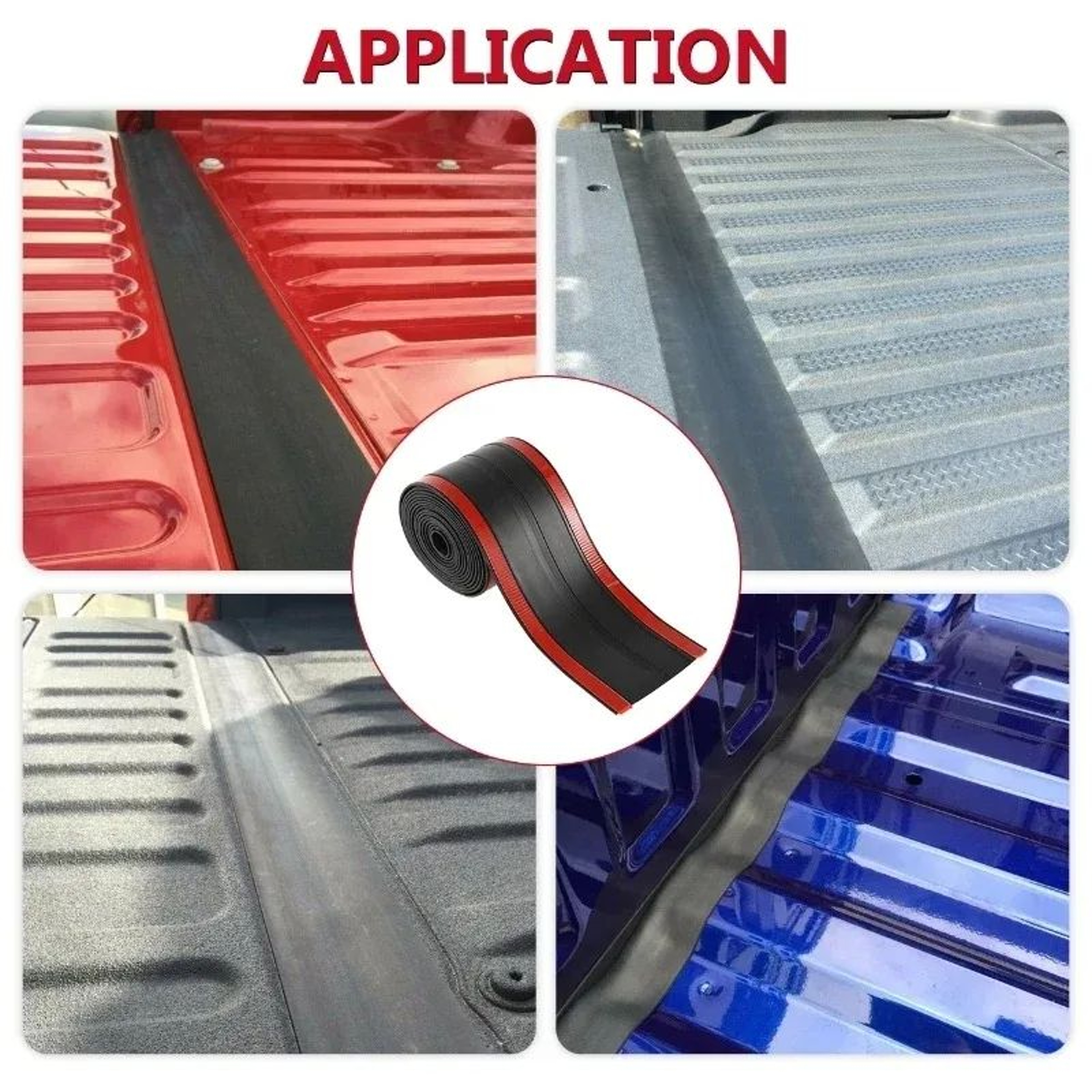 Universal Rubber Truck Bed Tailgate Gap Seal 1