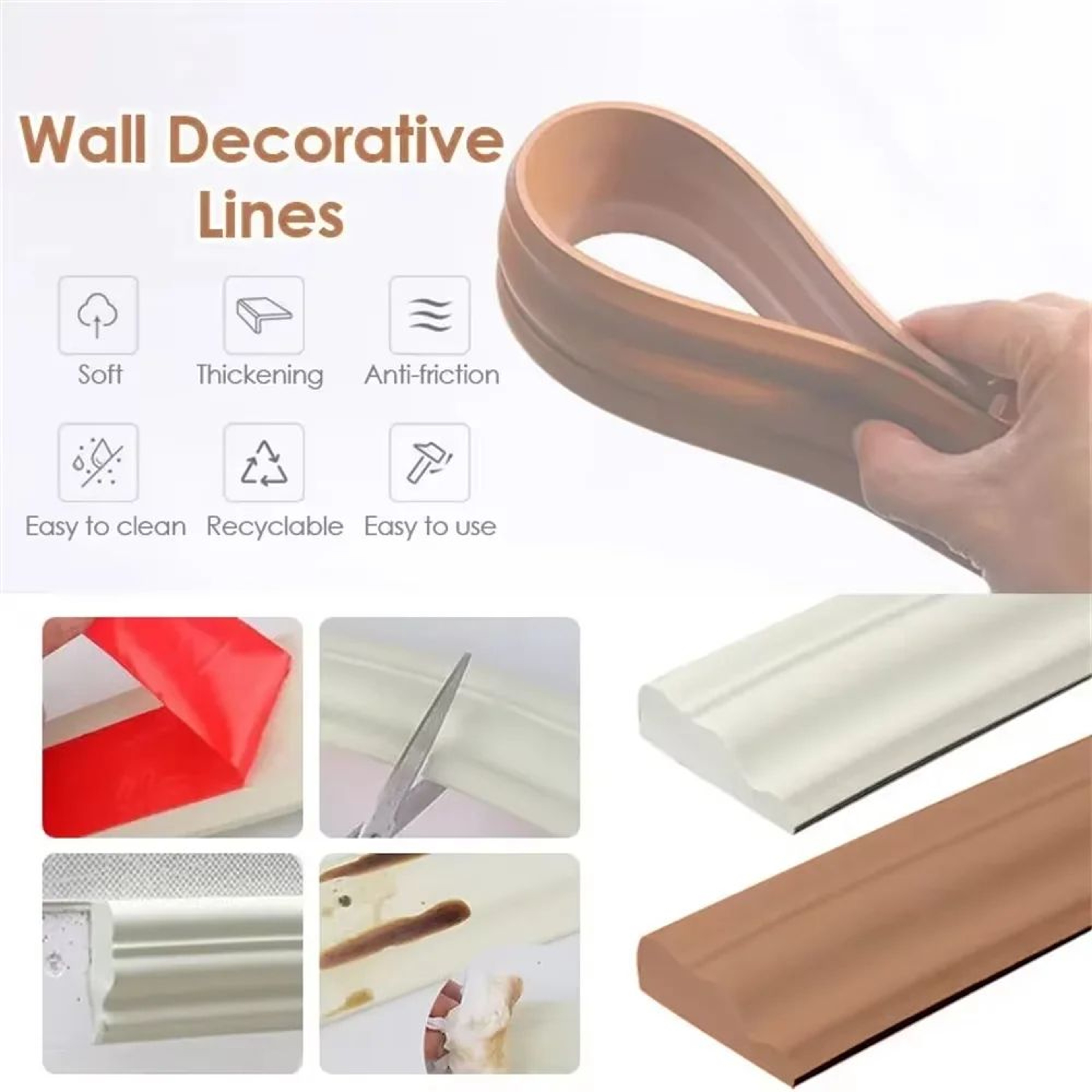 Flexible Decorative Wall Molding Trim 2