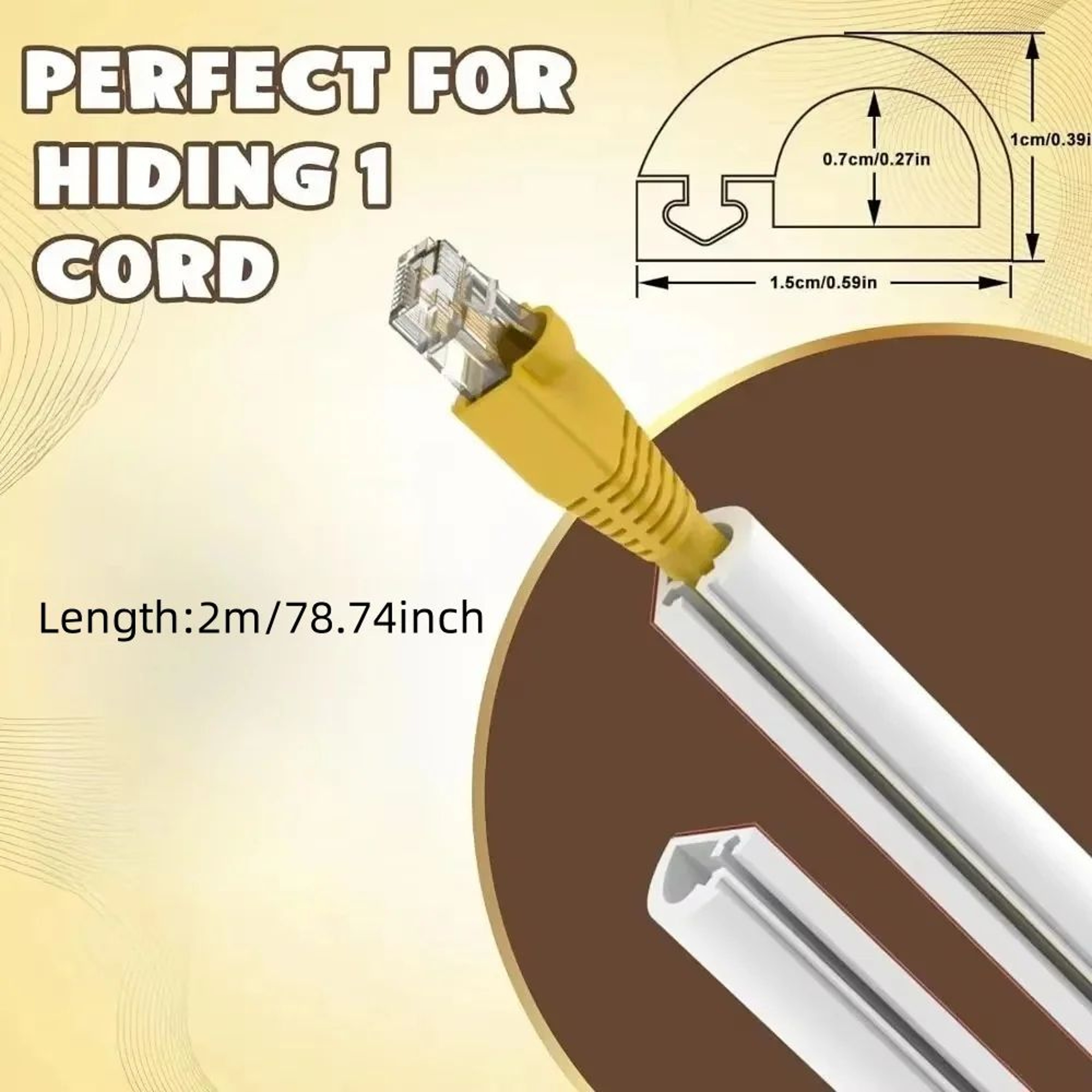 Flexible Cable Hider Cord Cover 1