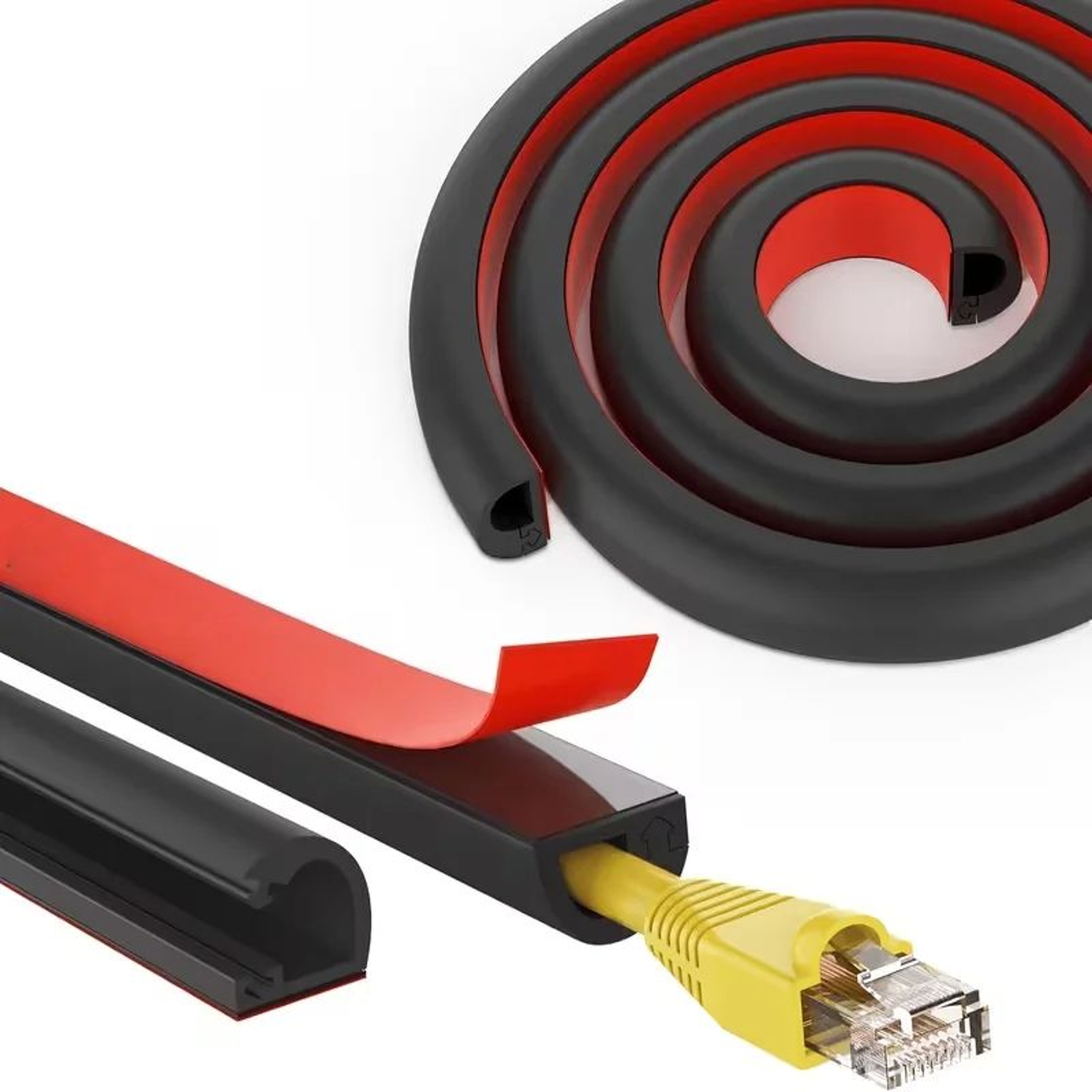 Cut To Fit Cable Concealer Wire Cover 6