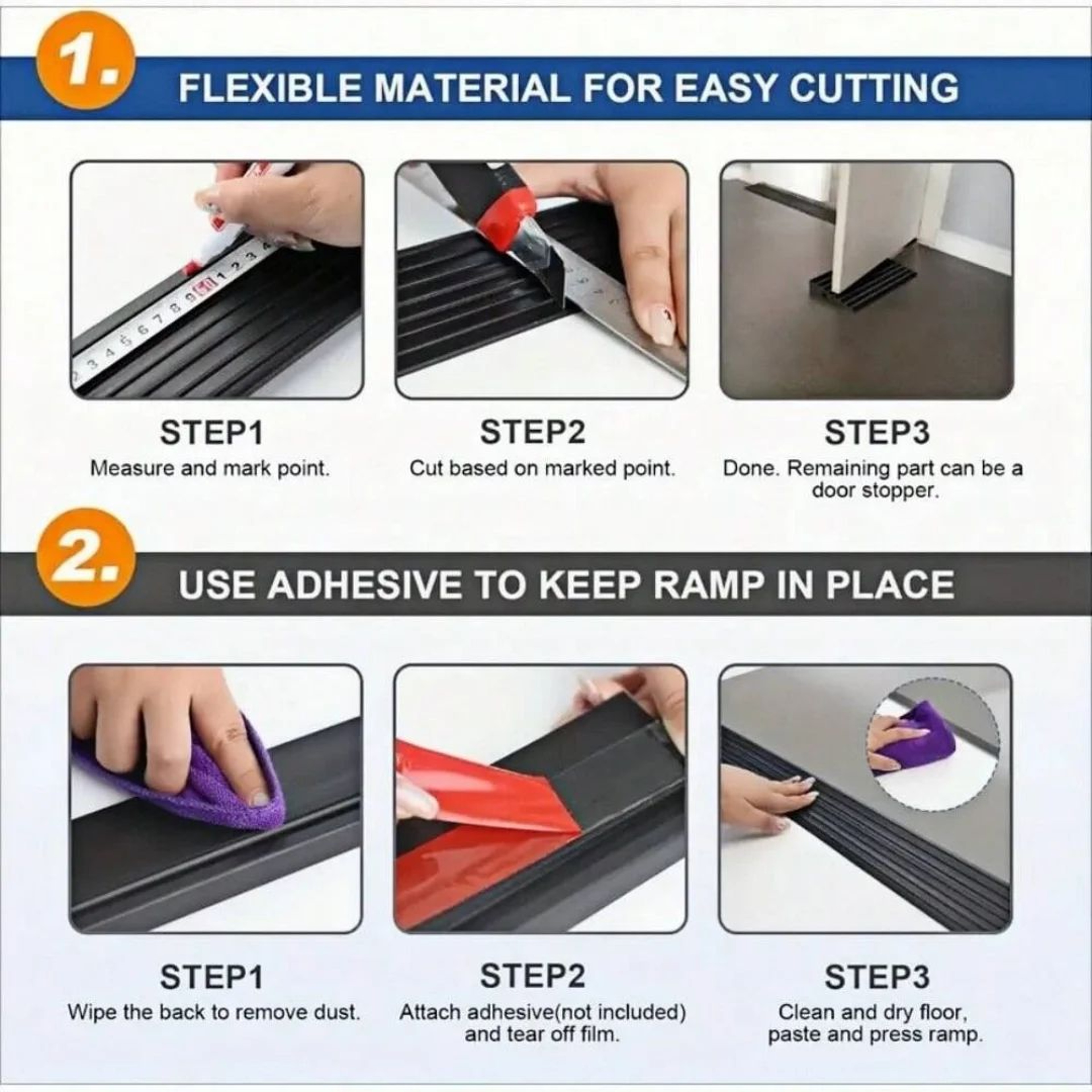 Self Adhesive Threshold Transition Ramp 3