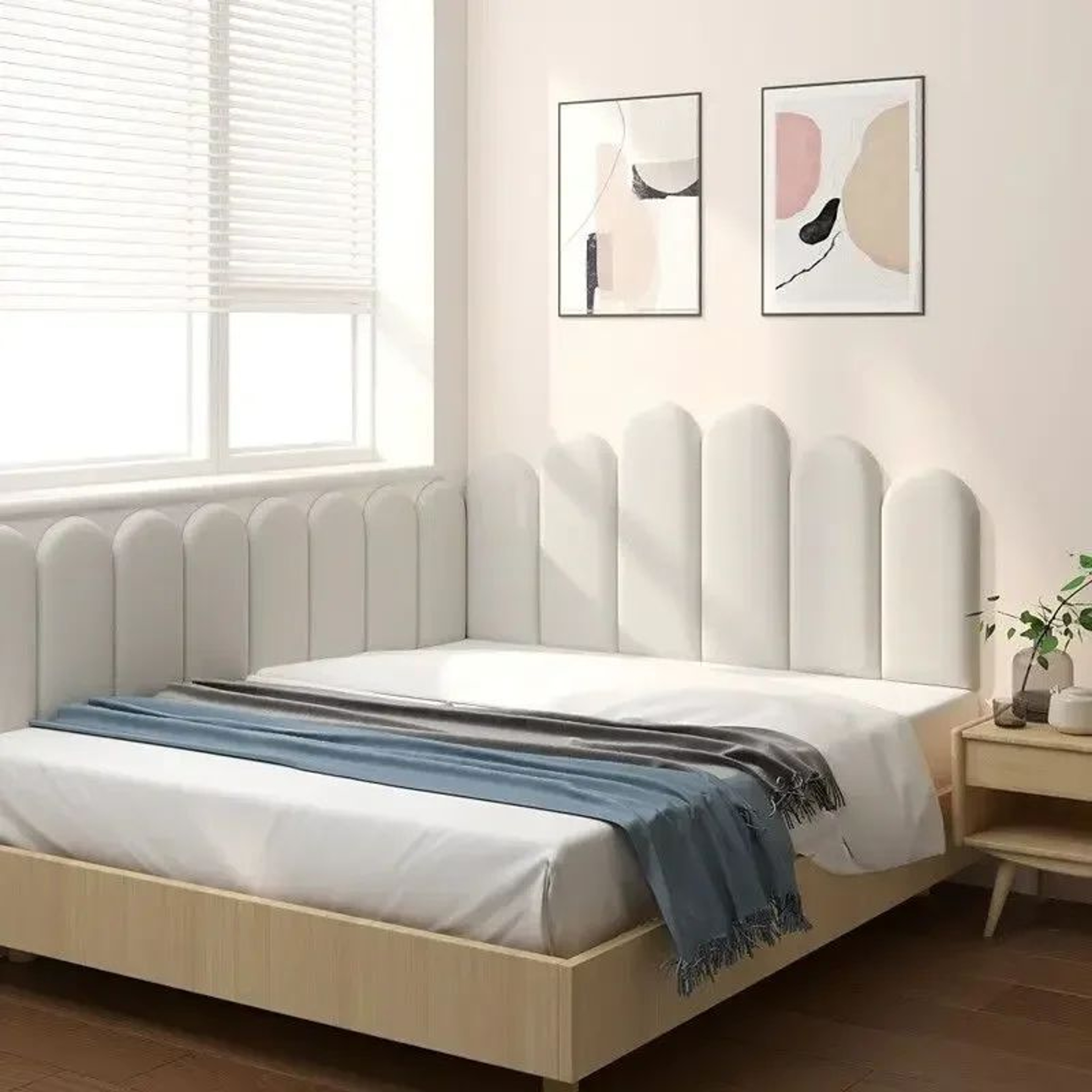 Padded Arc Headboard Wall Panel 3