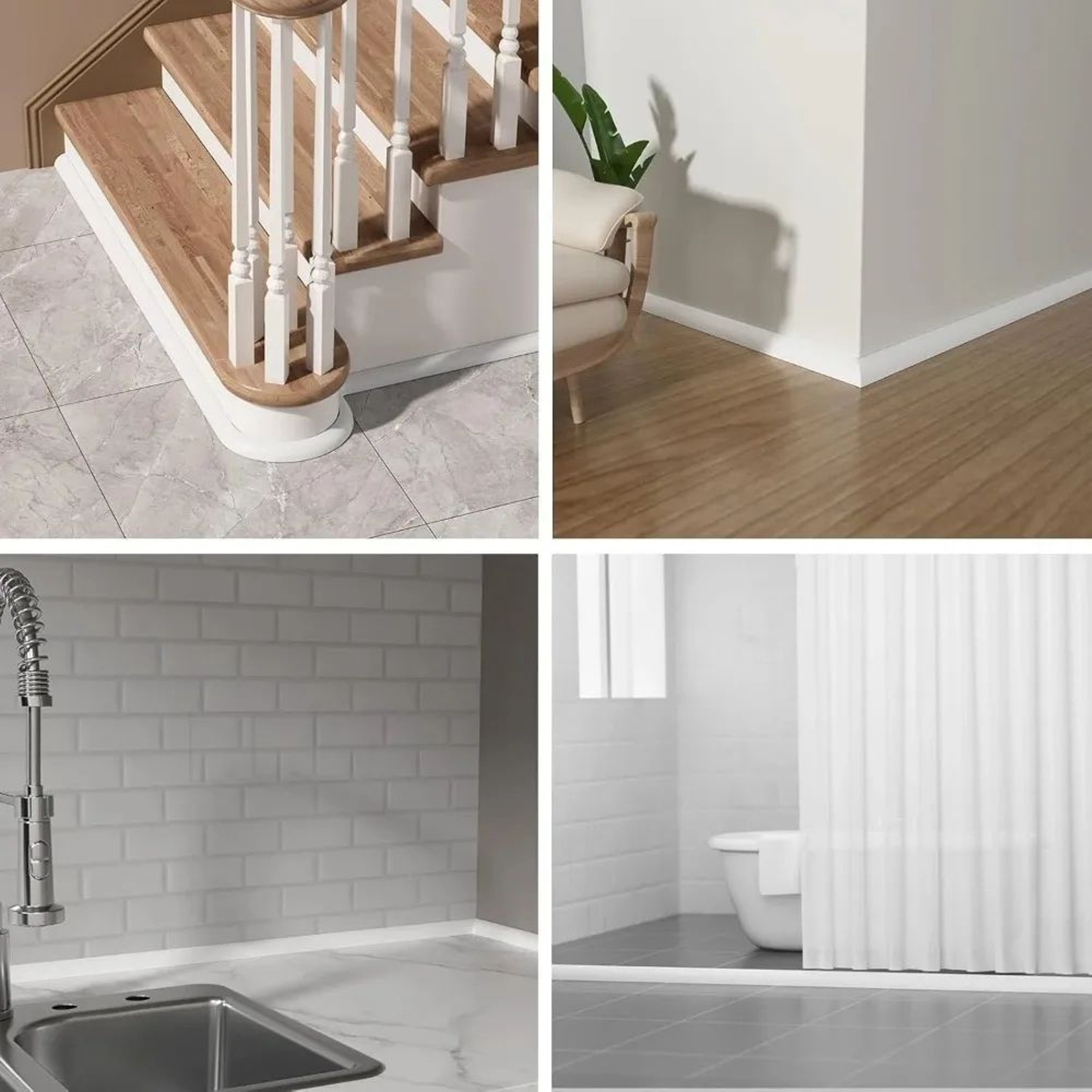 Waterproof Self Adhesive Decorative Molding Trim 4