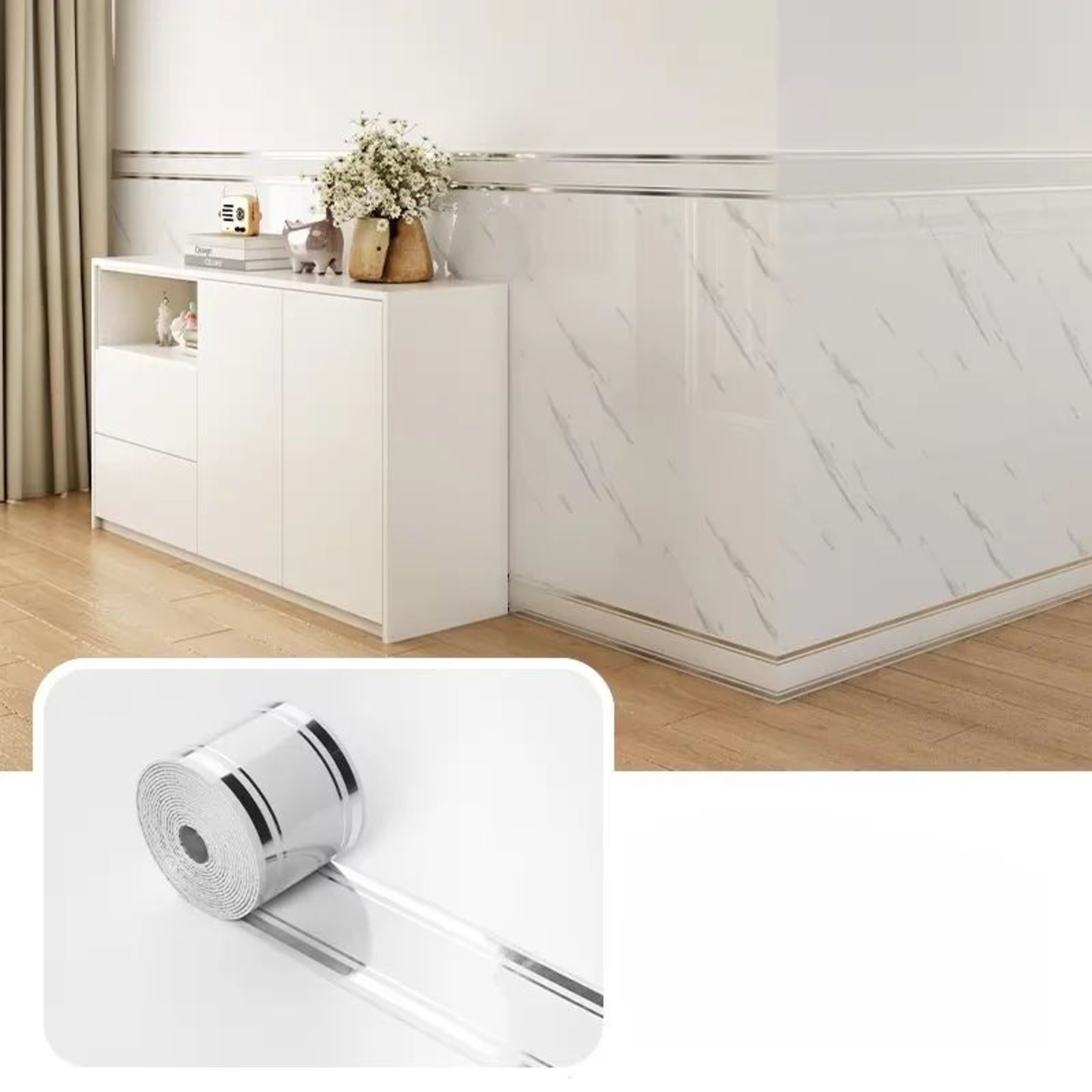 Flexible Self Adhesive Skirting Board 9