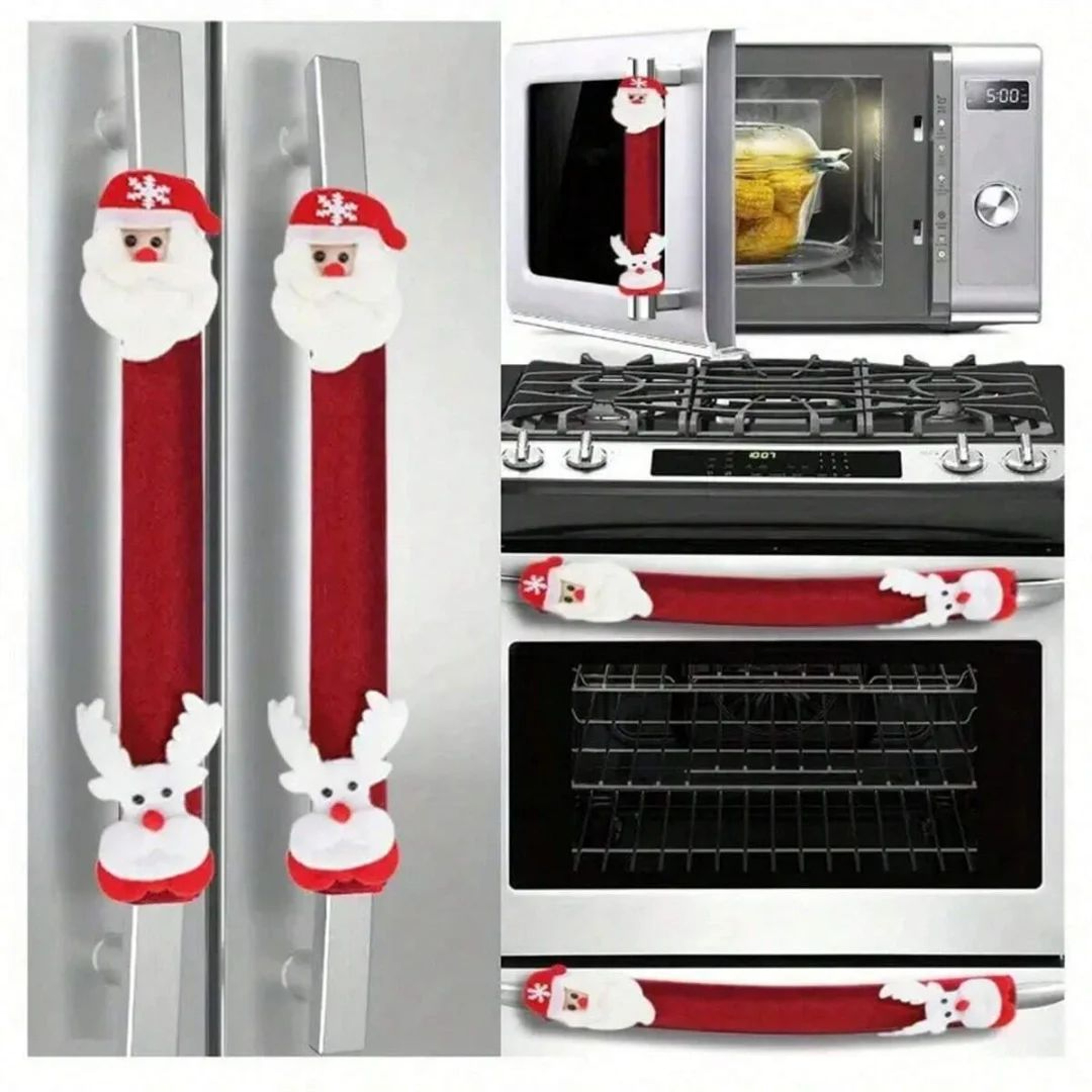 Christmas Refrigerator Handle Cover 0