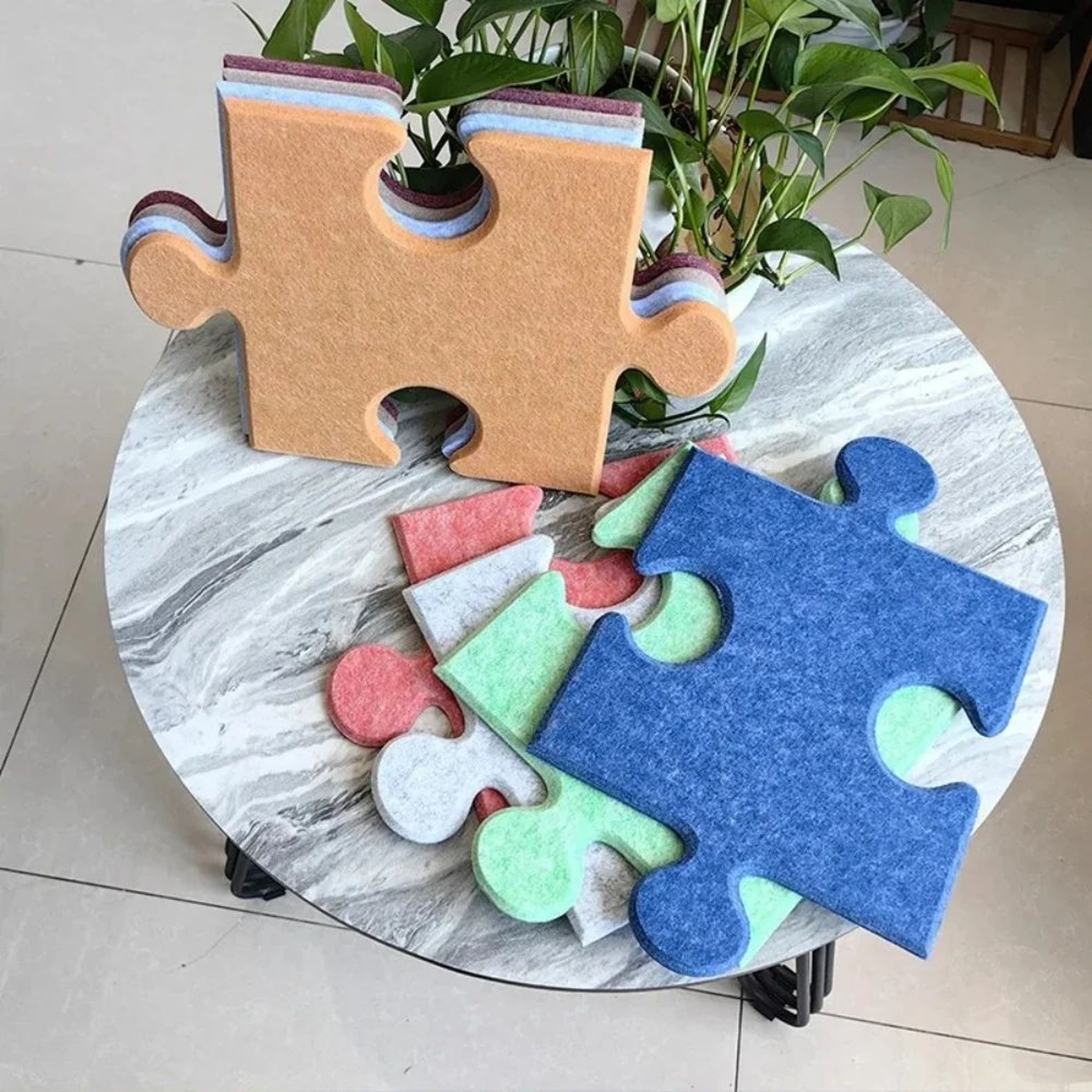 Cartoon Puzzle Wall Sticker Home Decor 2