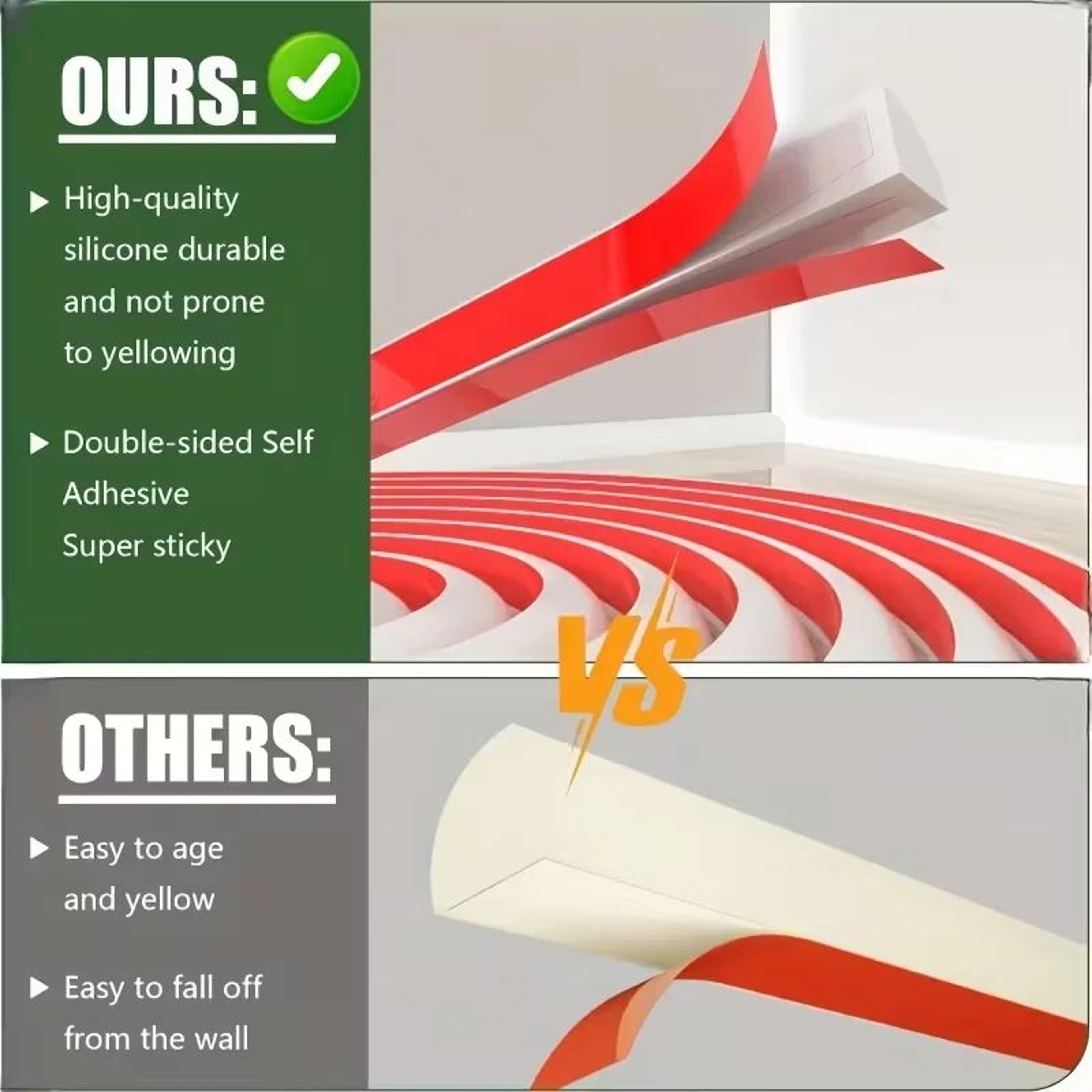 Flexible Self Adhesive Quarter Round Molding 4