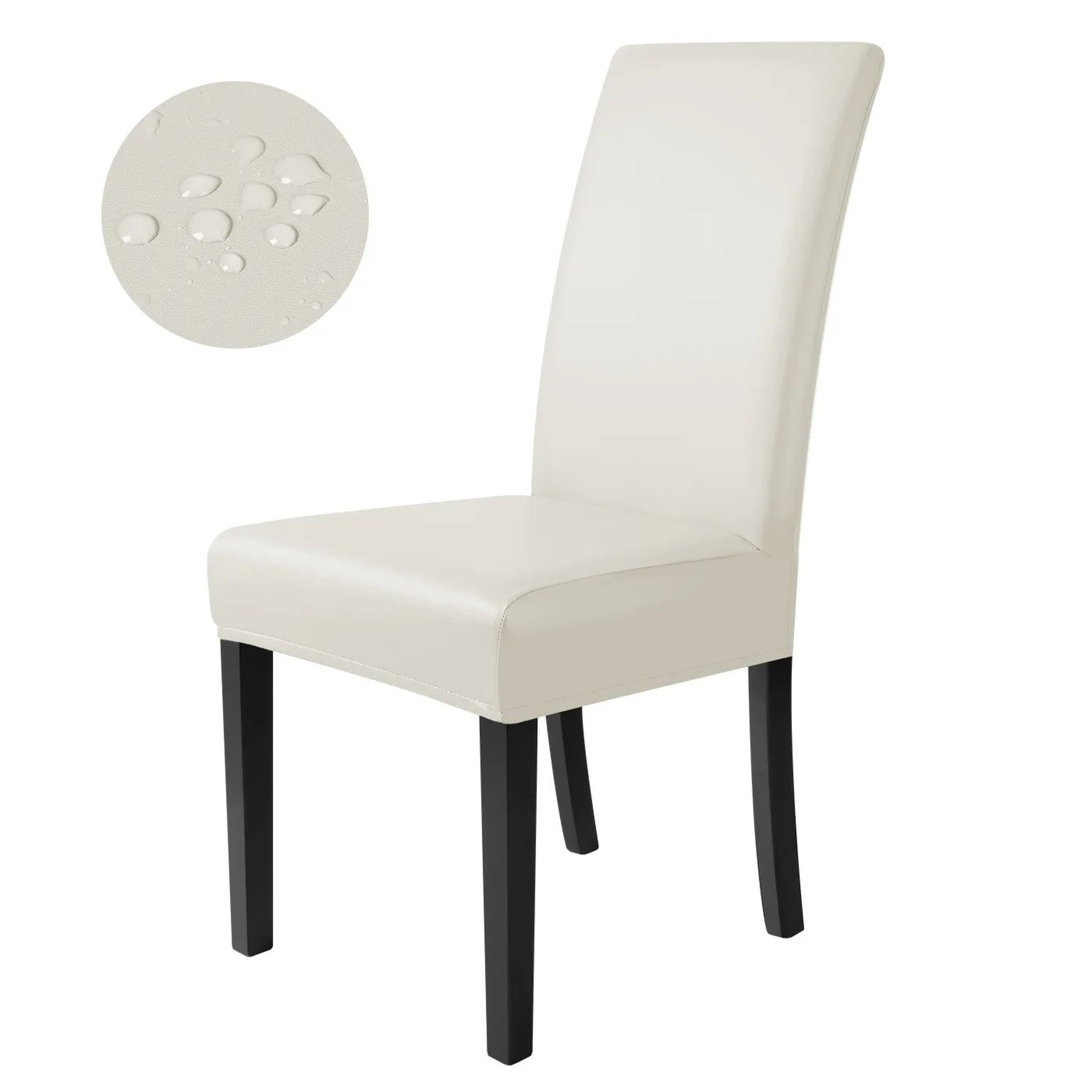 Stretch PU Leather Dining Chair Cover 6