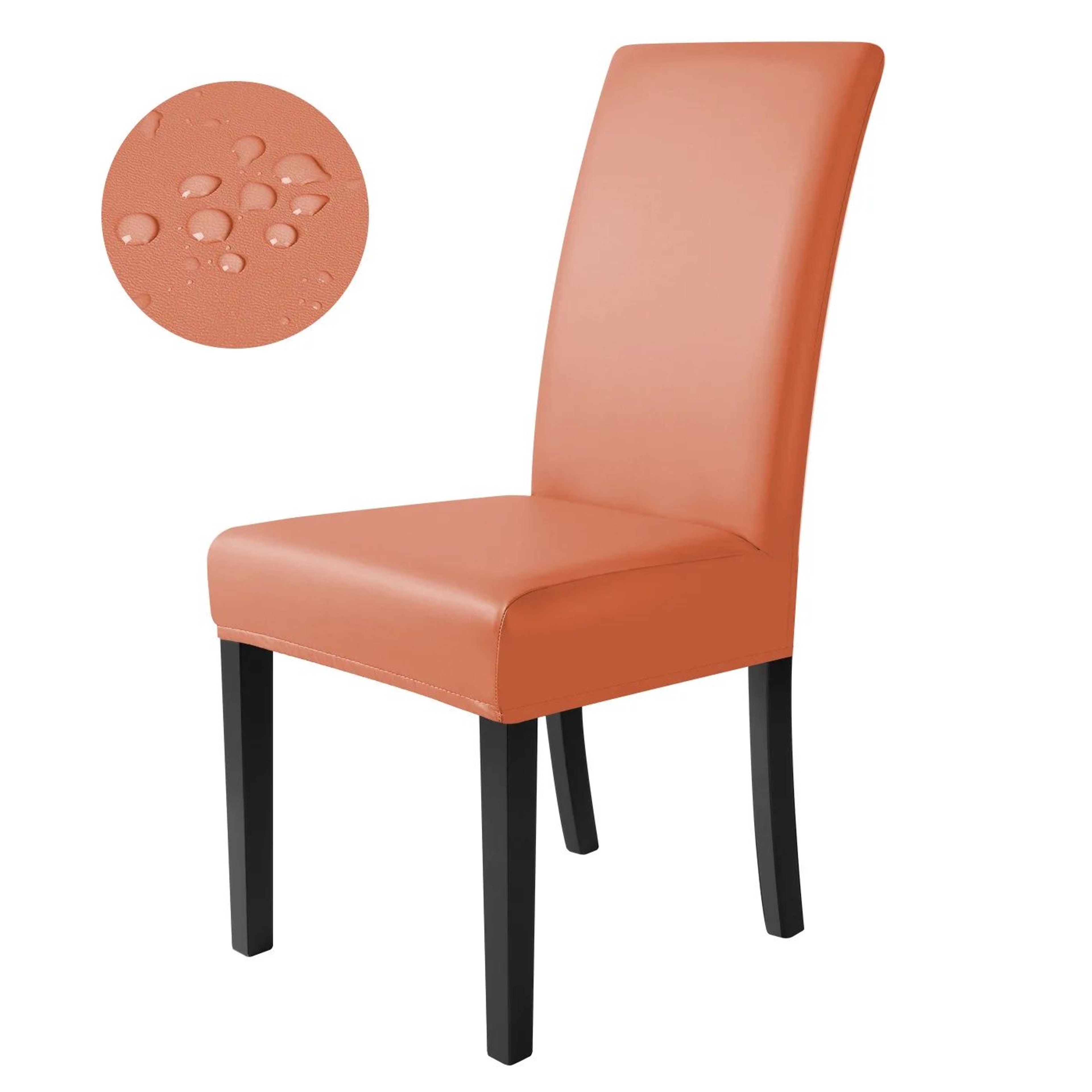 Stretch PU Leather Dining Chair Cover 12