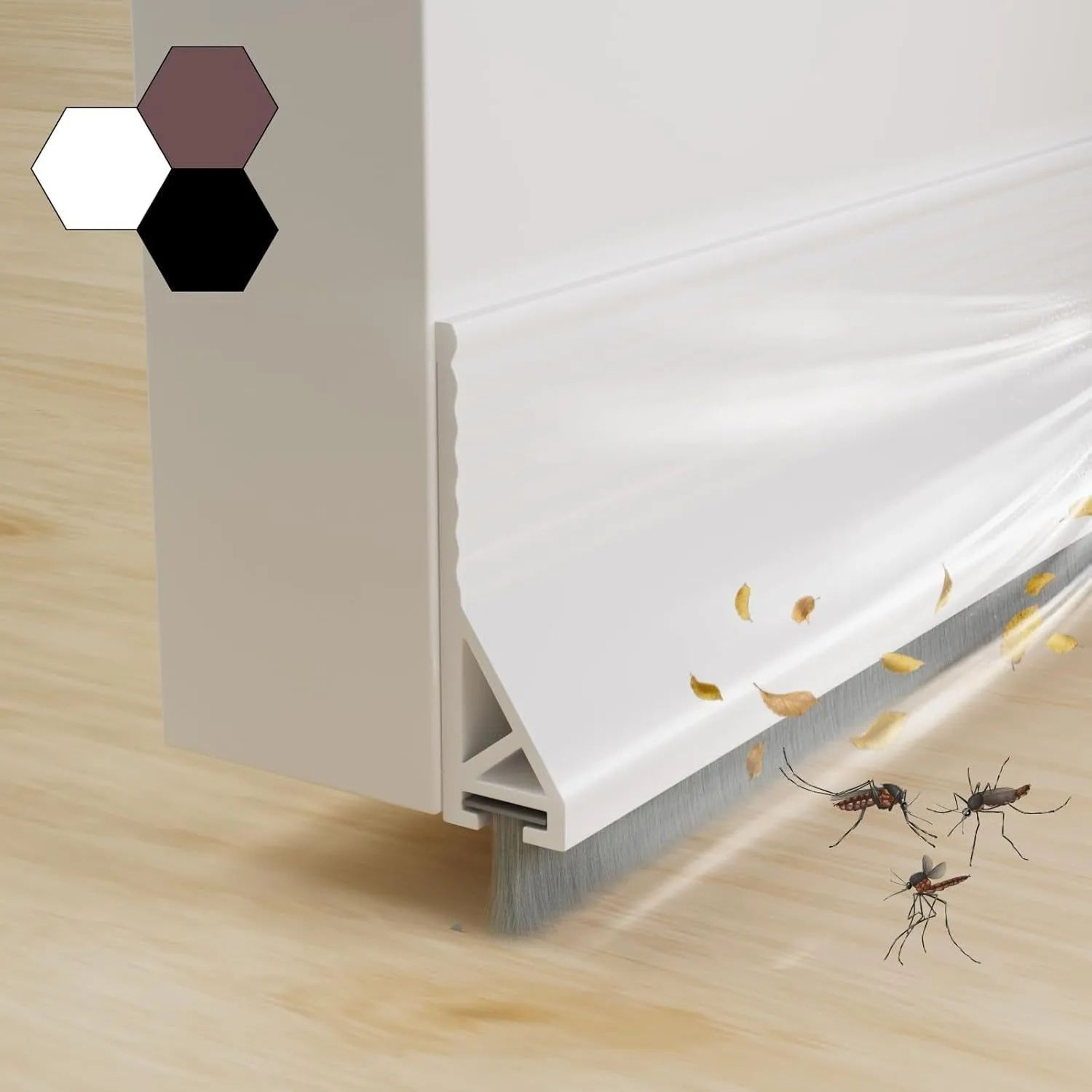 Self Adhesive Door Draft Stopper Multipurpose Weather Seal 8