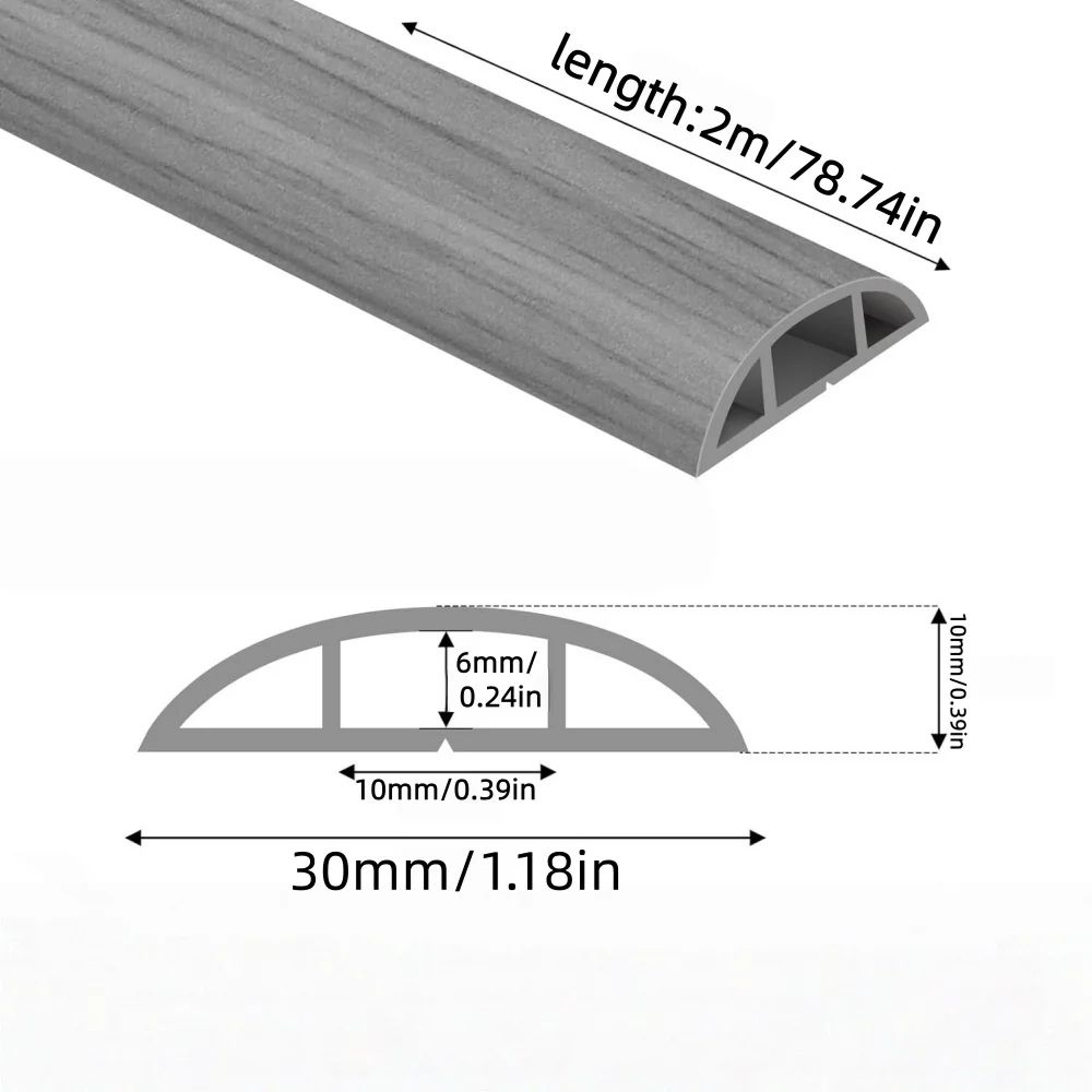 Self Adhesive Floor Cord Cover Cable Protector 1