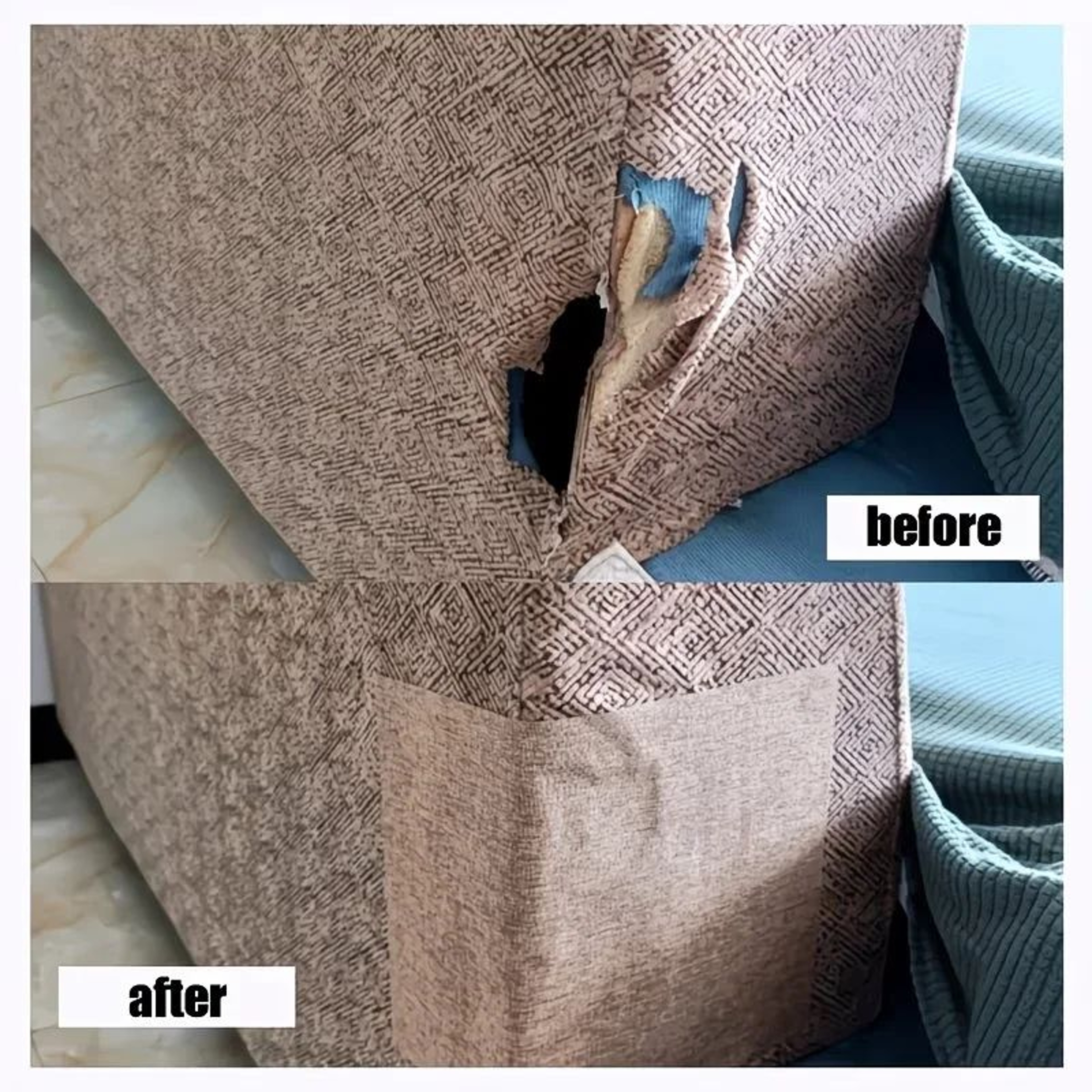 Self Adhesive Linen Fabric Repair Patch 3