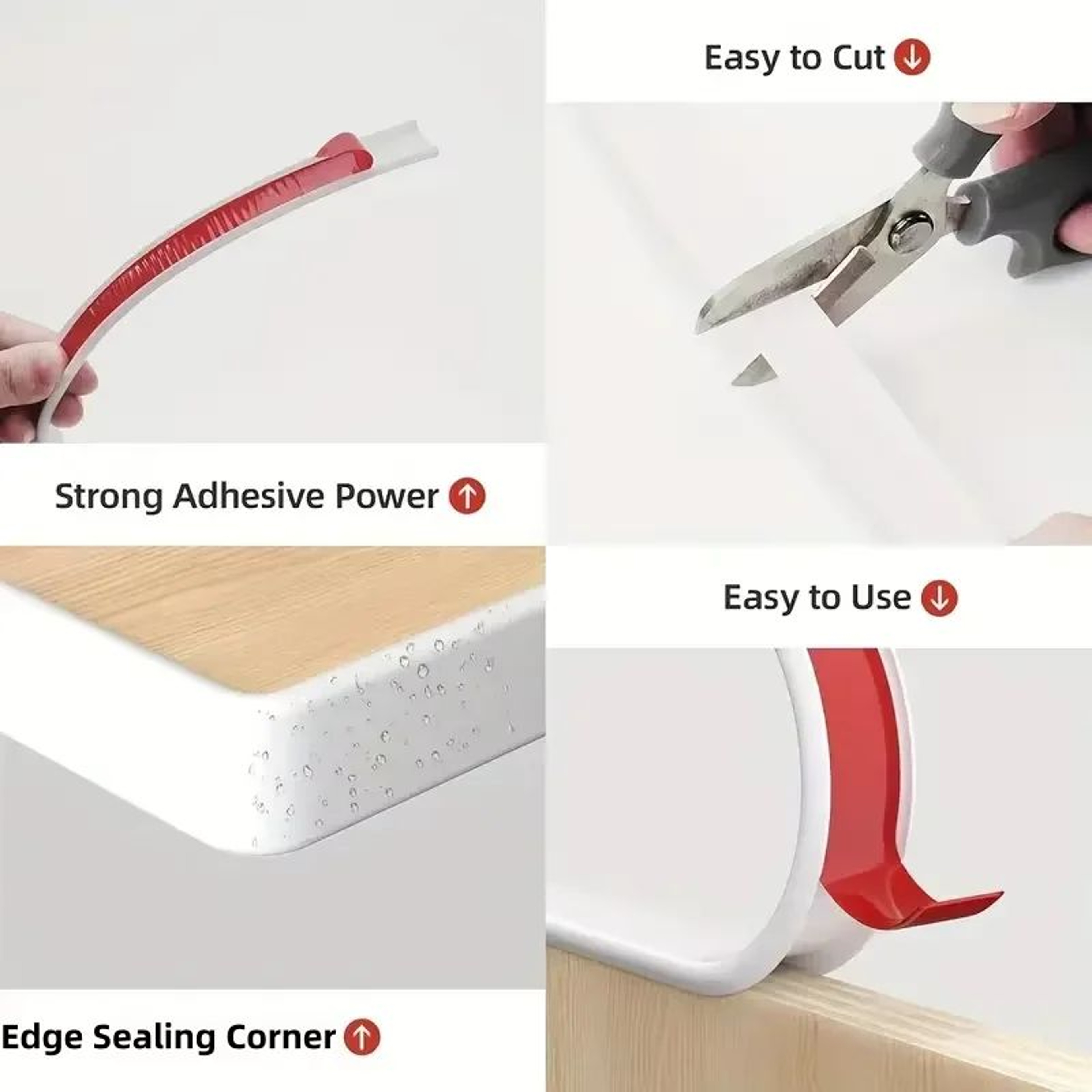 Self Adhesive U Shaped Furniture Edge Banding 3