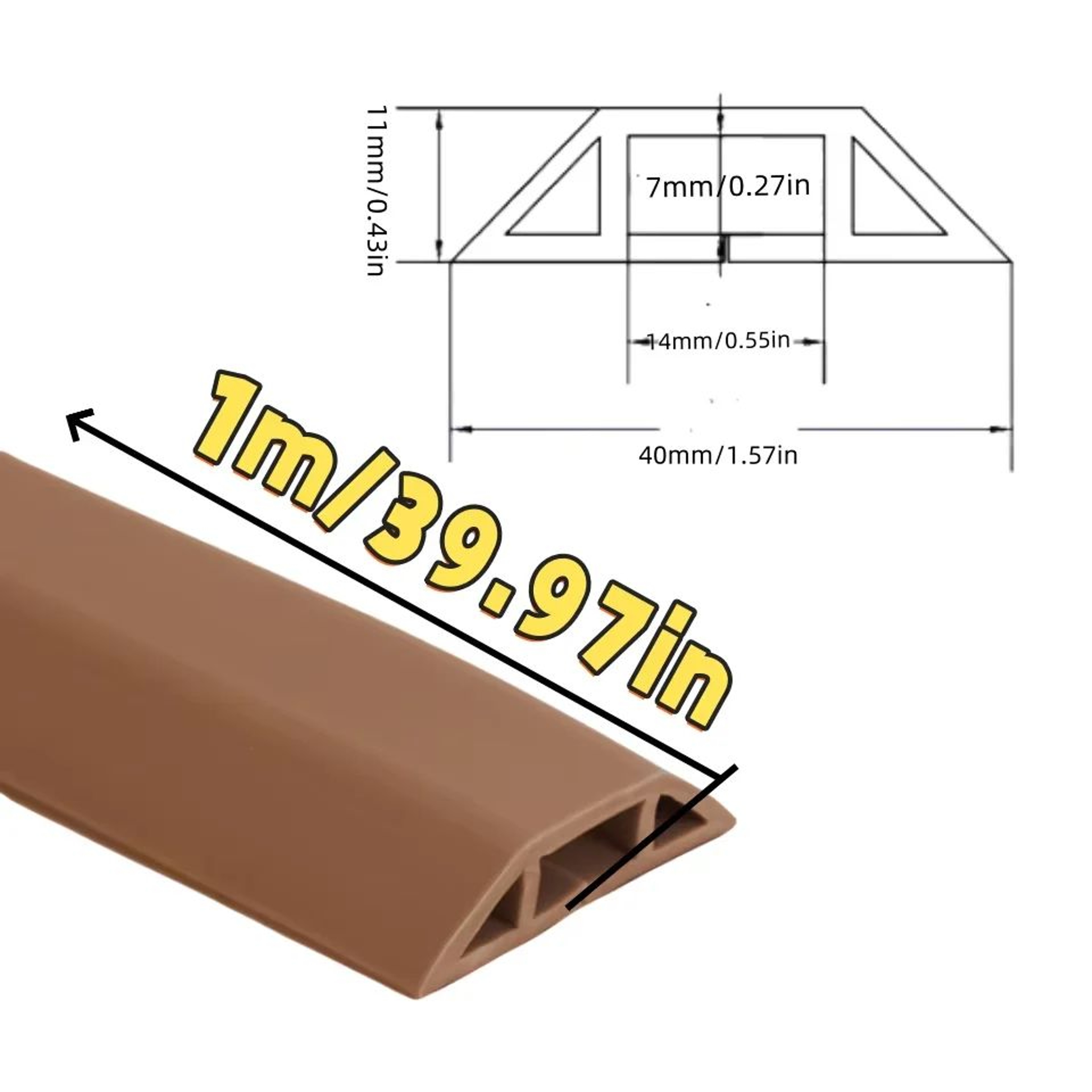 Floor Cord Cover Cable Organizer Wire Protector 1