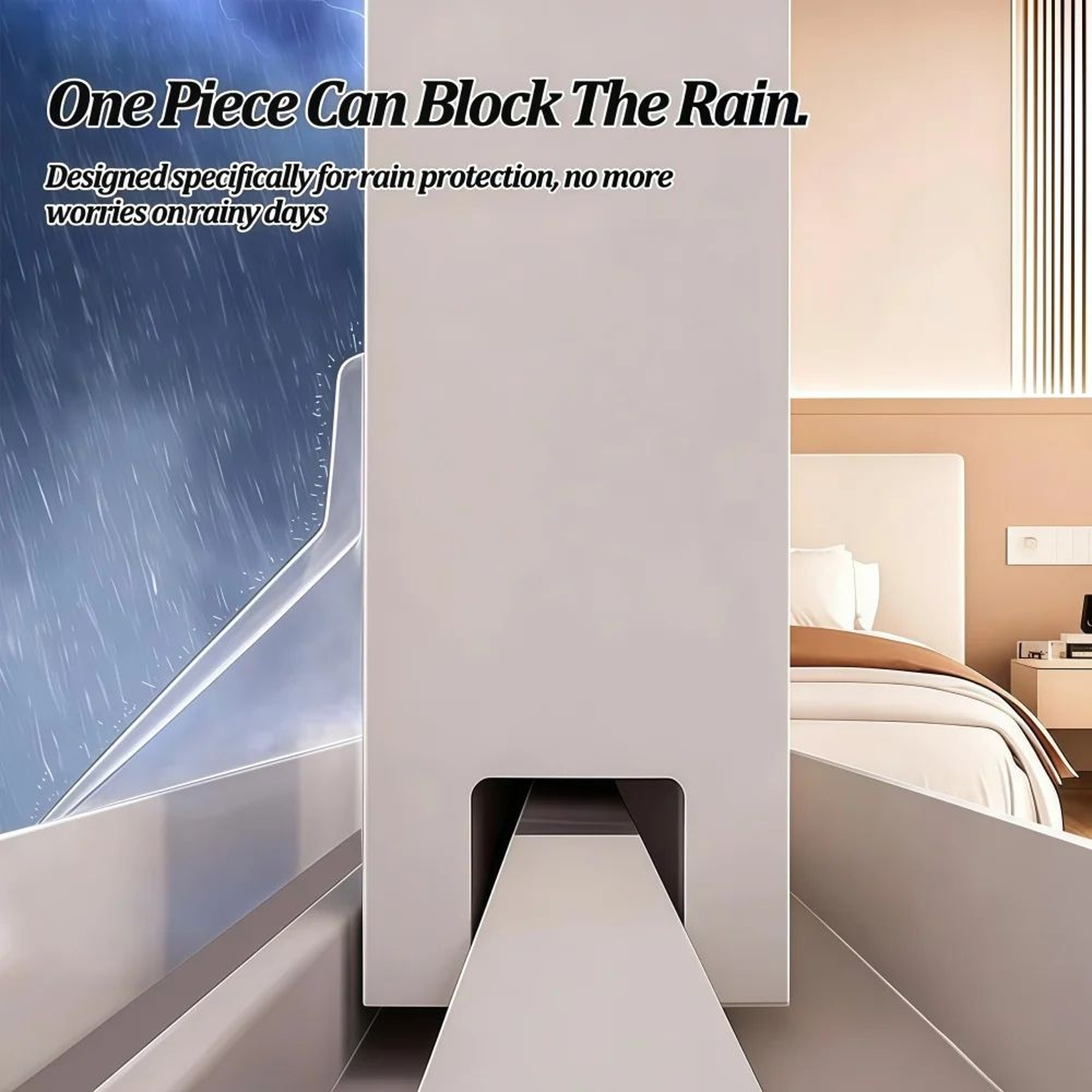 Transparent Window Water Blocking Bar Weather Seal 4