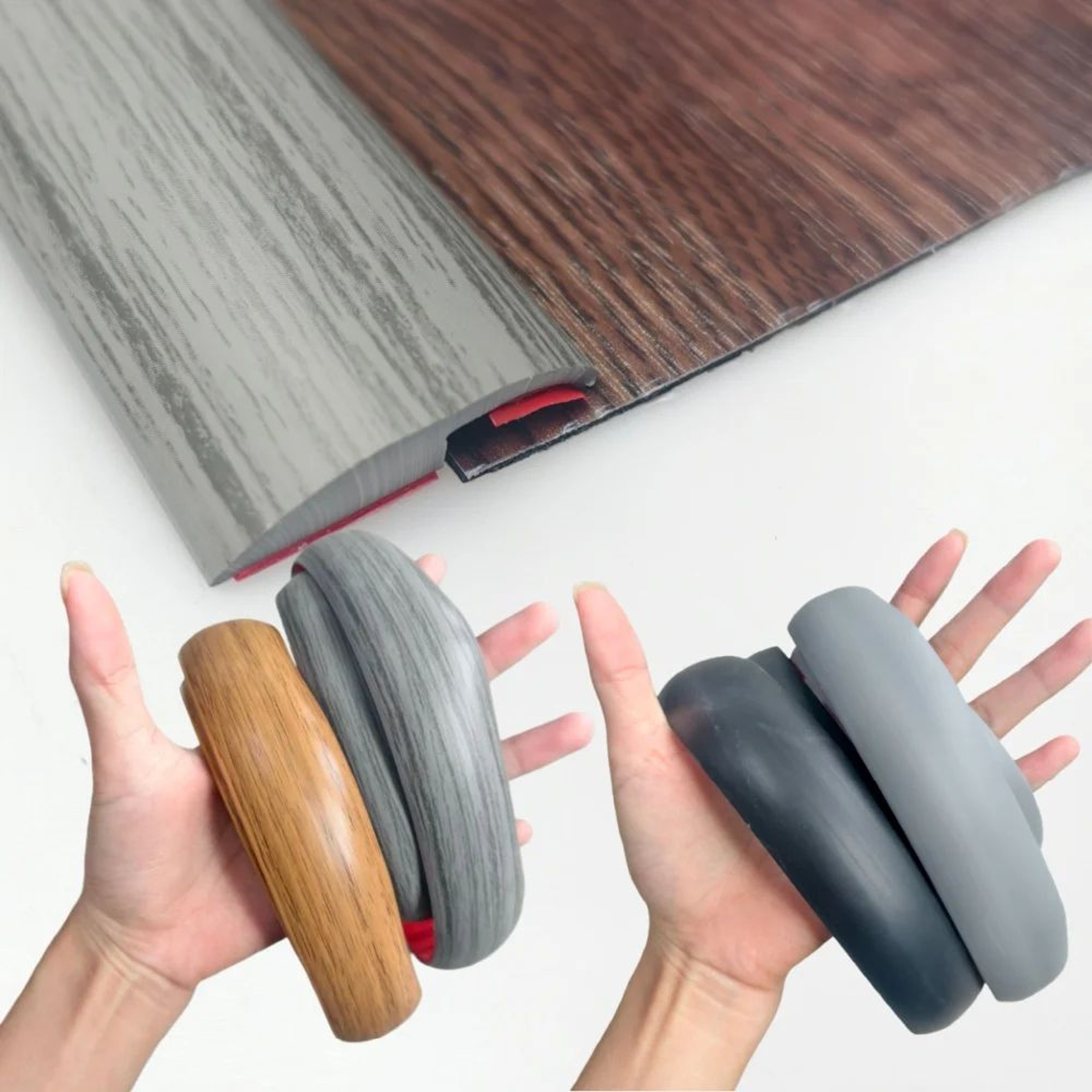 Self Adhesive Floor Transition Strip PVC Edge Trim 0
