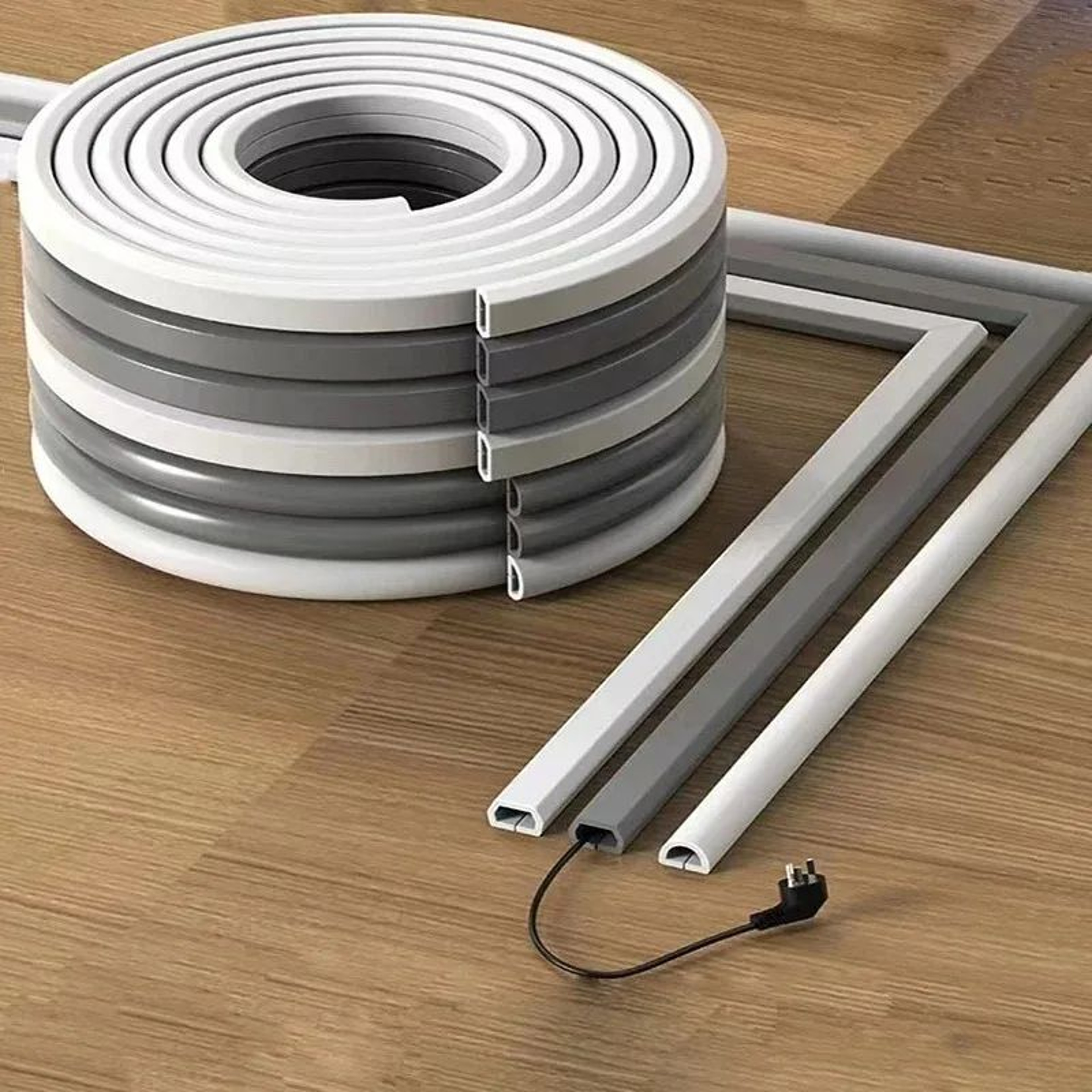 Flexible Self Adhesive Cable Raceway Cord Cover 2