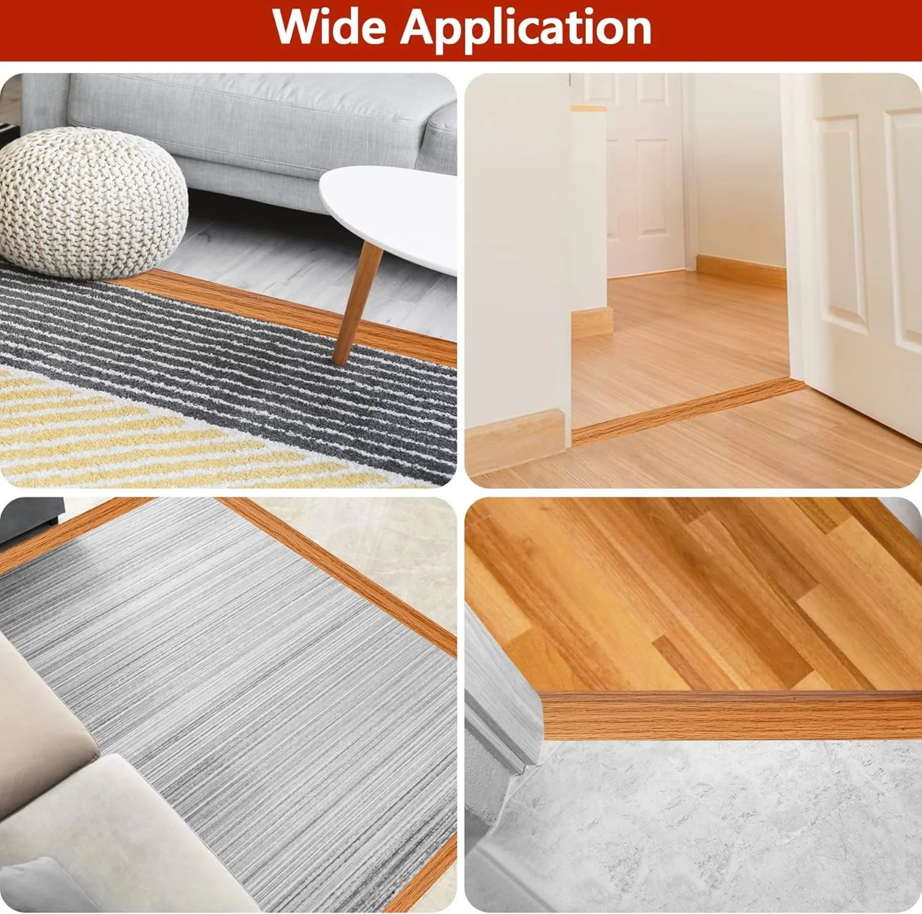 Self Adhesive Carpet To Tile Floor Transition Strip 3