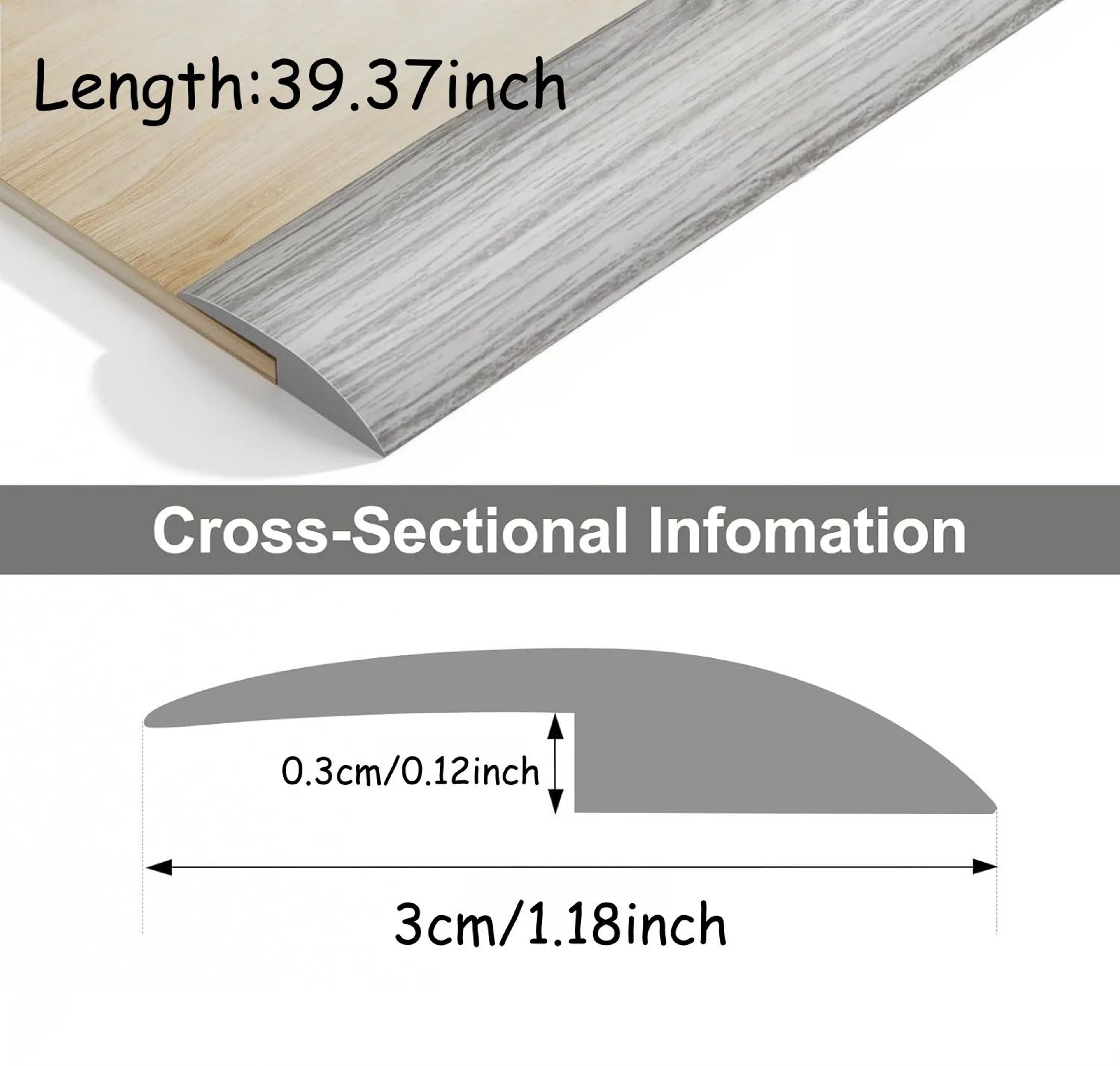 Self Adhesive Carpet To Tile Floor Transition Strip 1