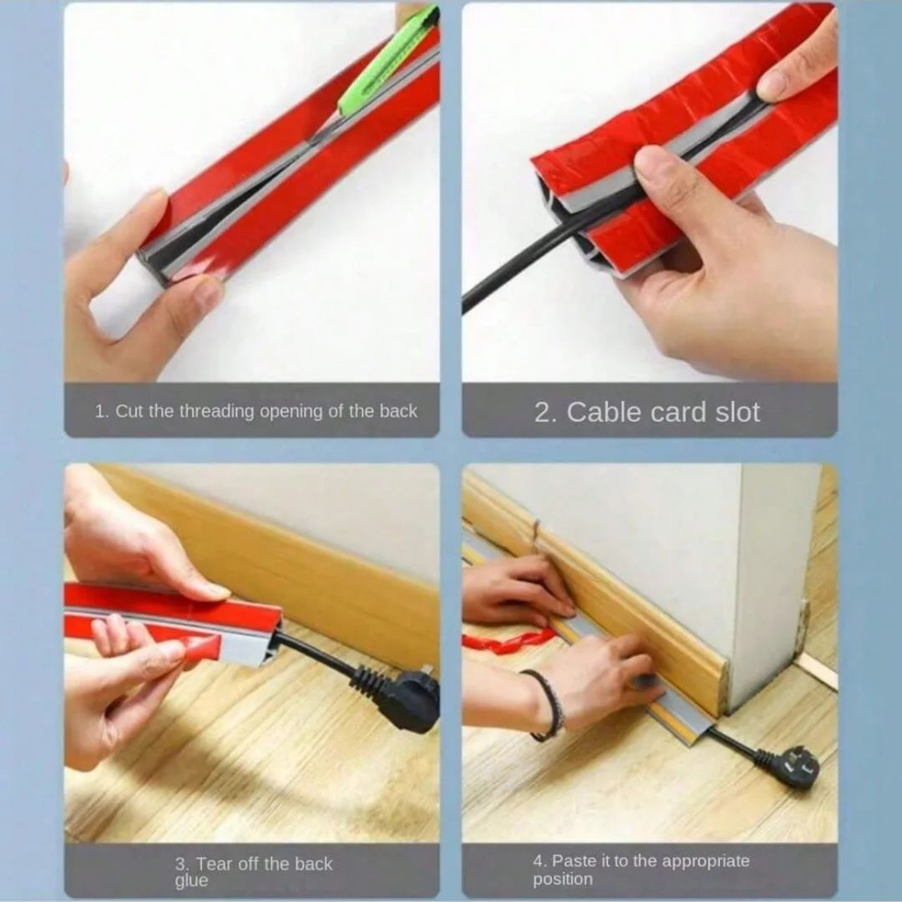 Self Adhesive PVC Floor Cable Cover 3