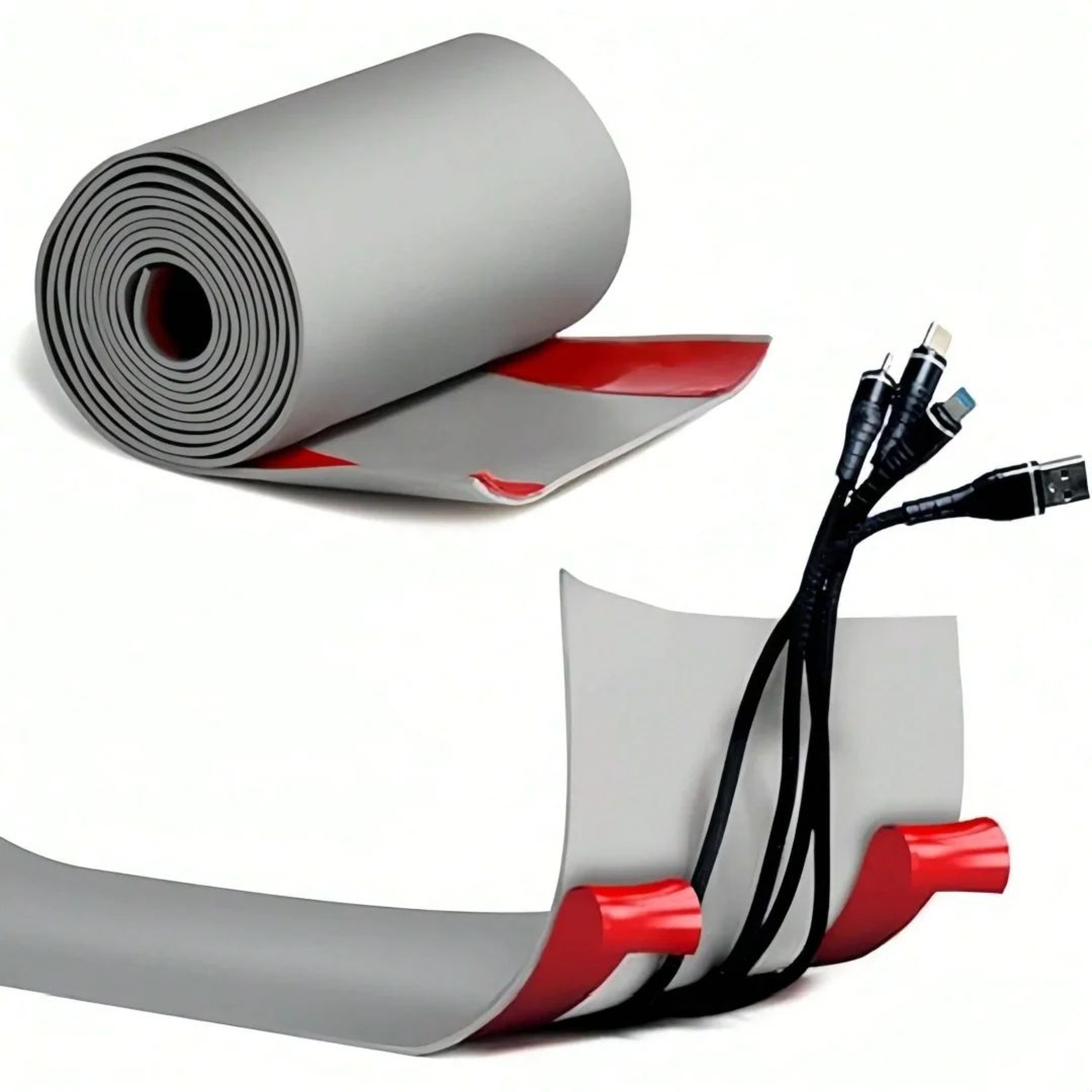 Low Profile Self Adhesive Floor Cable Cover 2