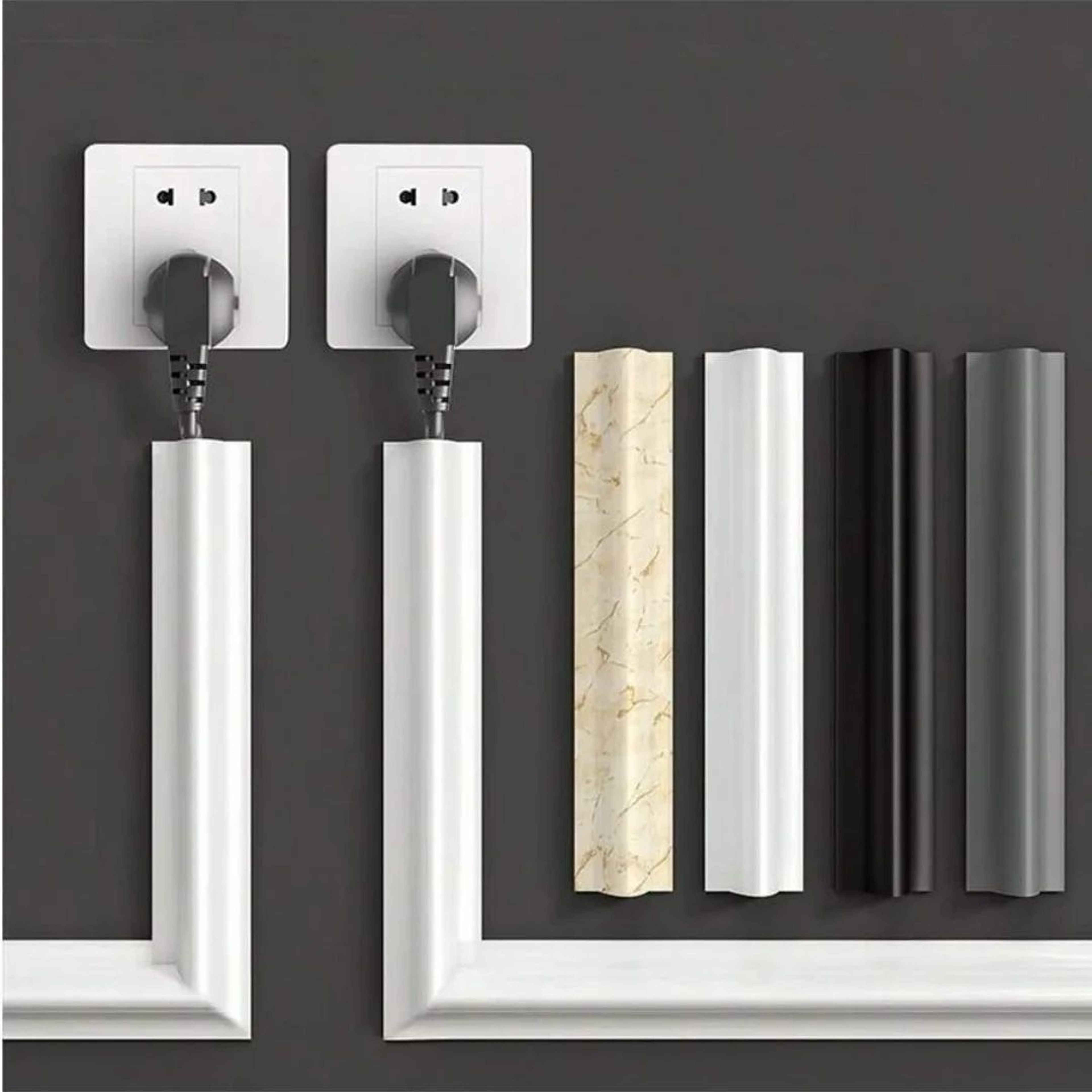 Low Profile Self Adhesive Floor Cable Cover 0