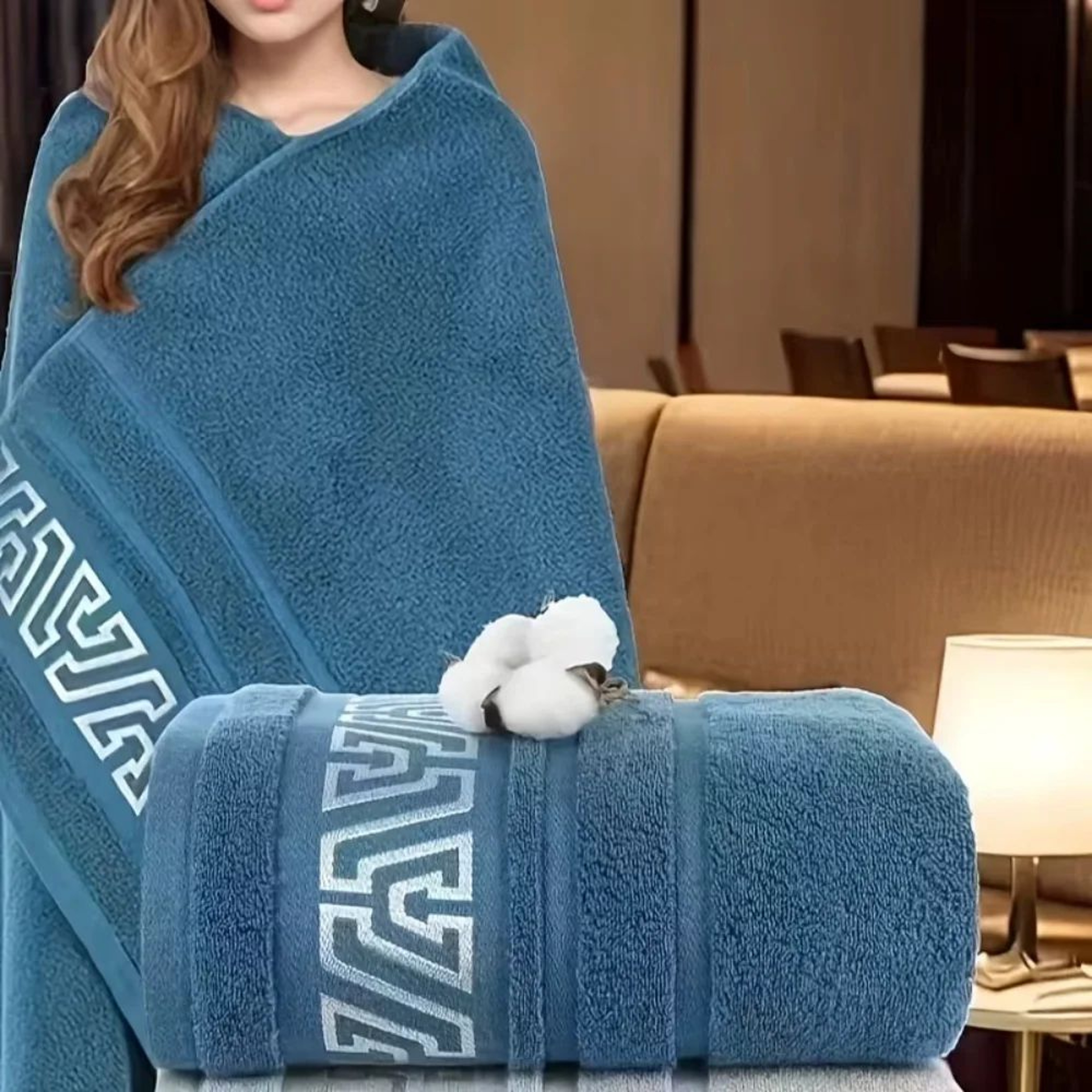 Pure Cotton Thick Absorbent Bath Towel 0