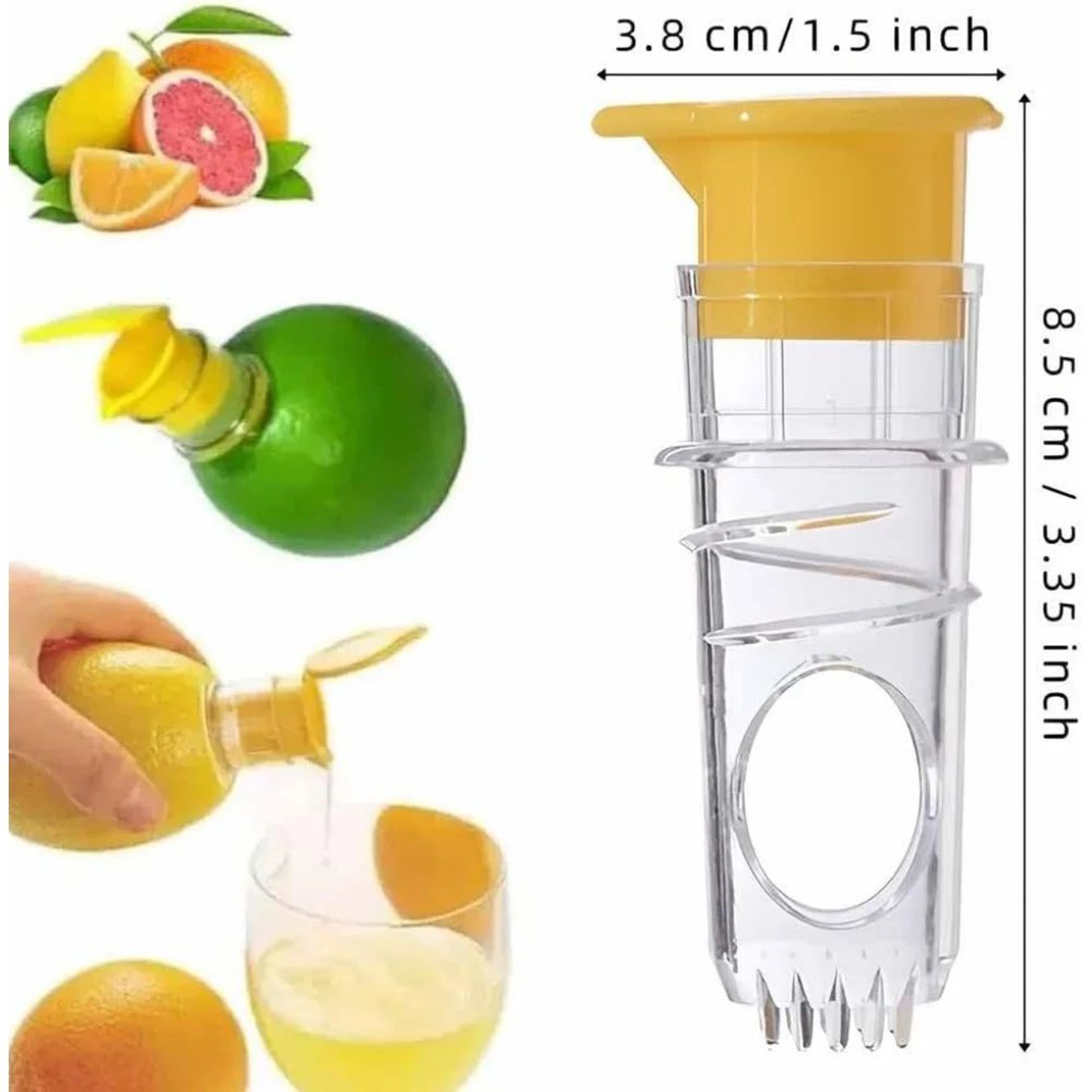Portable Manual Lemon Juicer With Strainer 1