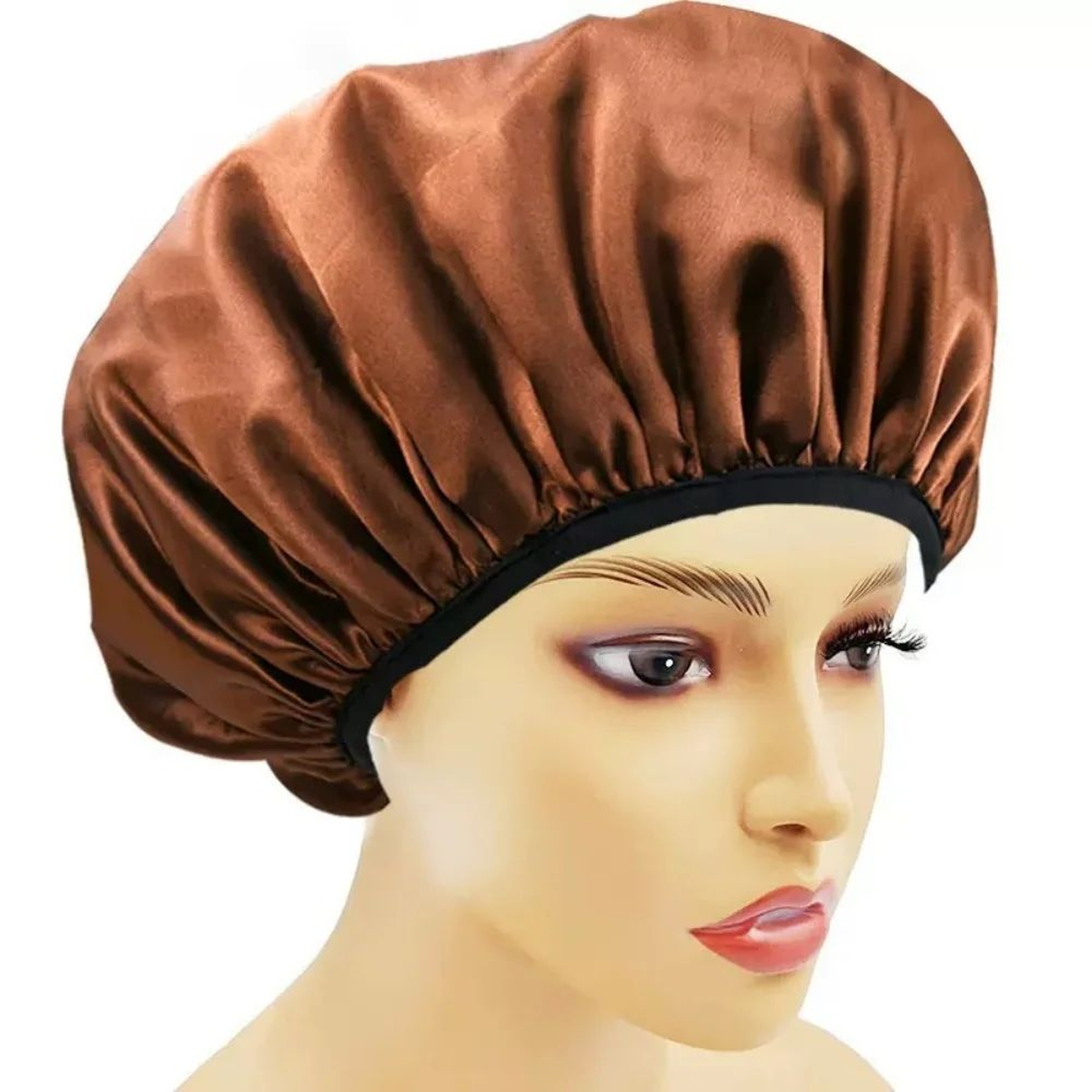 Reusable Waterproof Satin Shower Cap 7