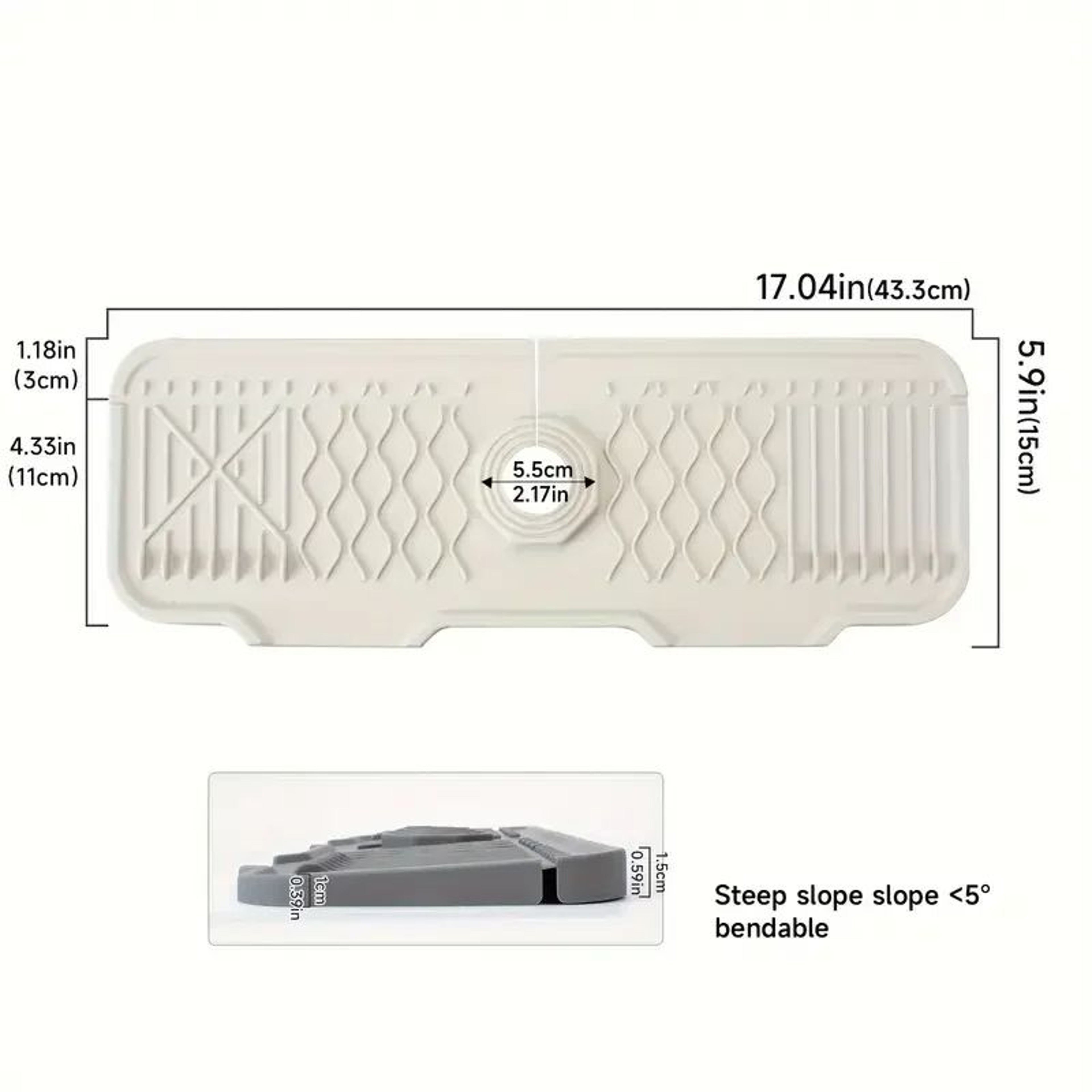 Silicone Kitchen Sink Splash Guard And Drip Tray 9
