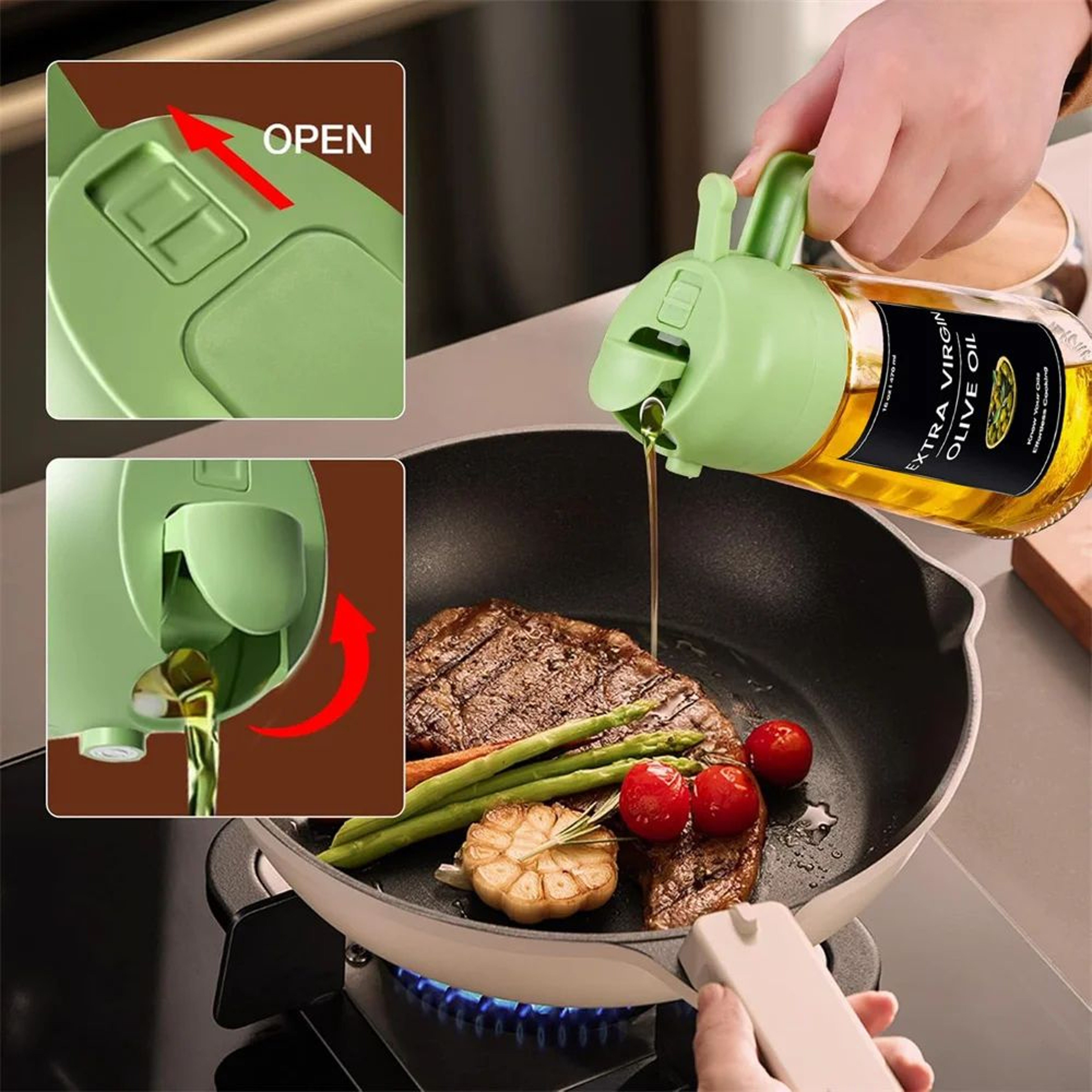 Dual Function Oil Spray Bottle 4