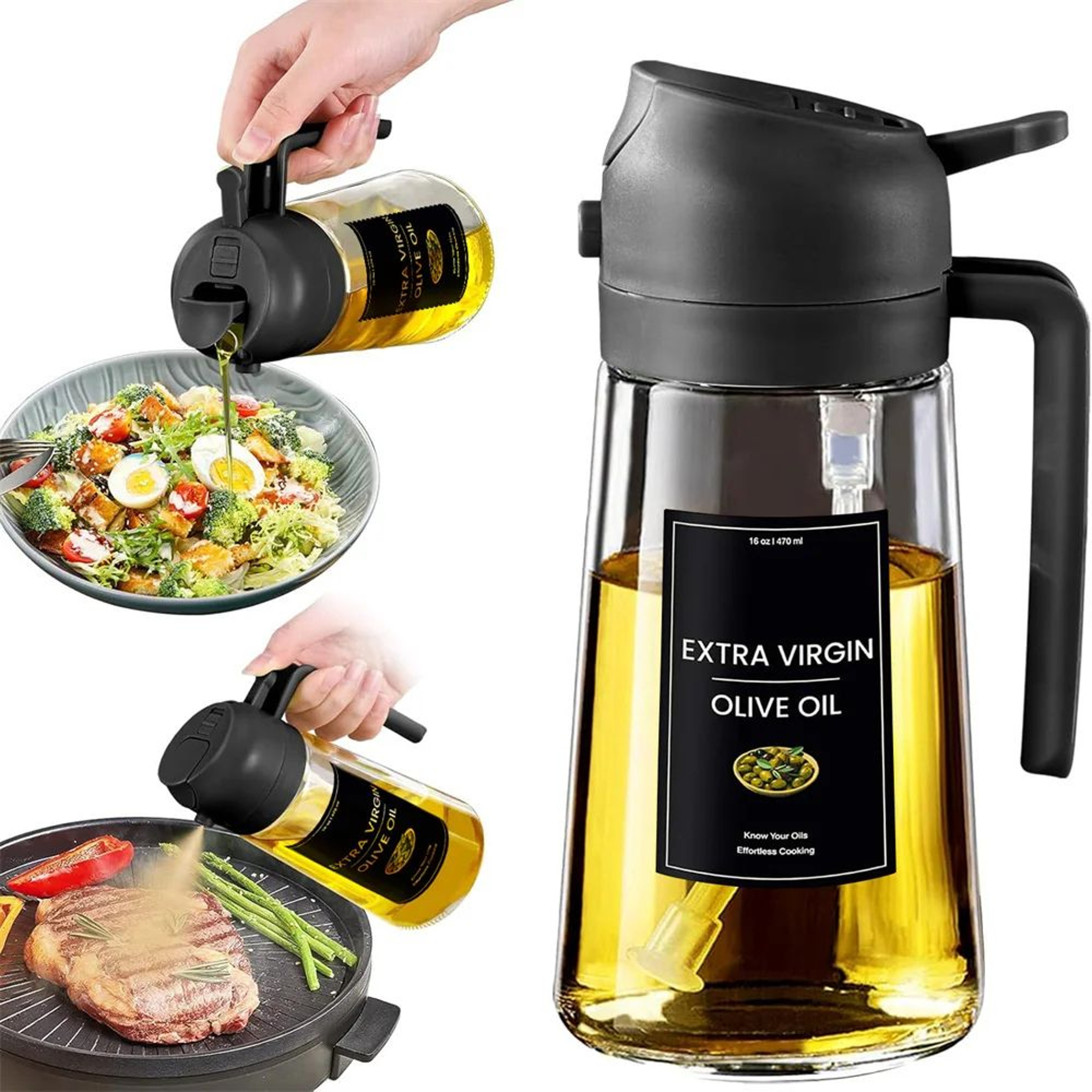 Dual Function Oil Spray Bottle 6