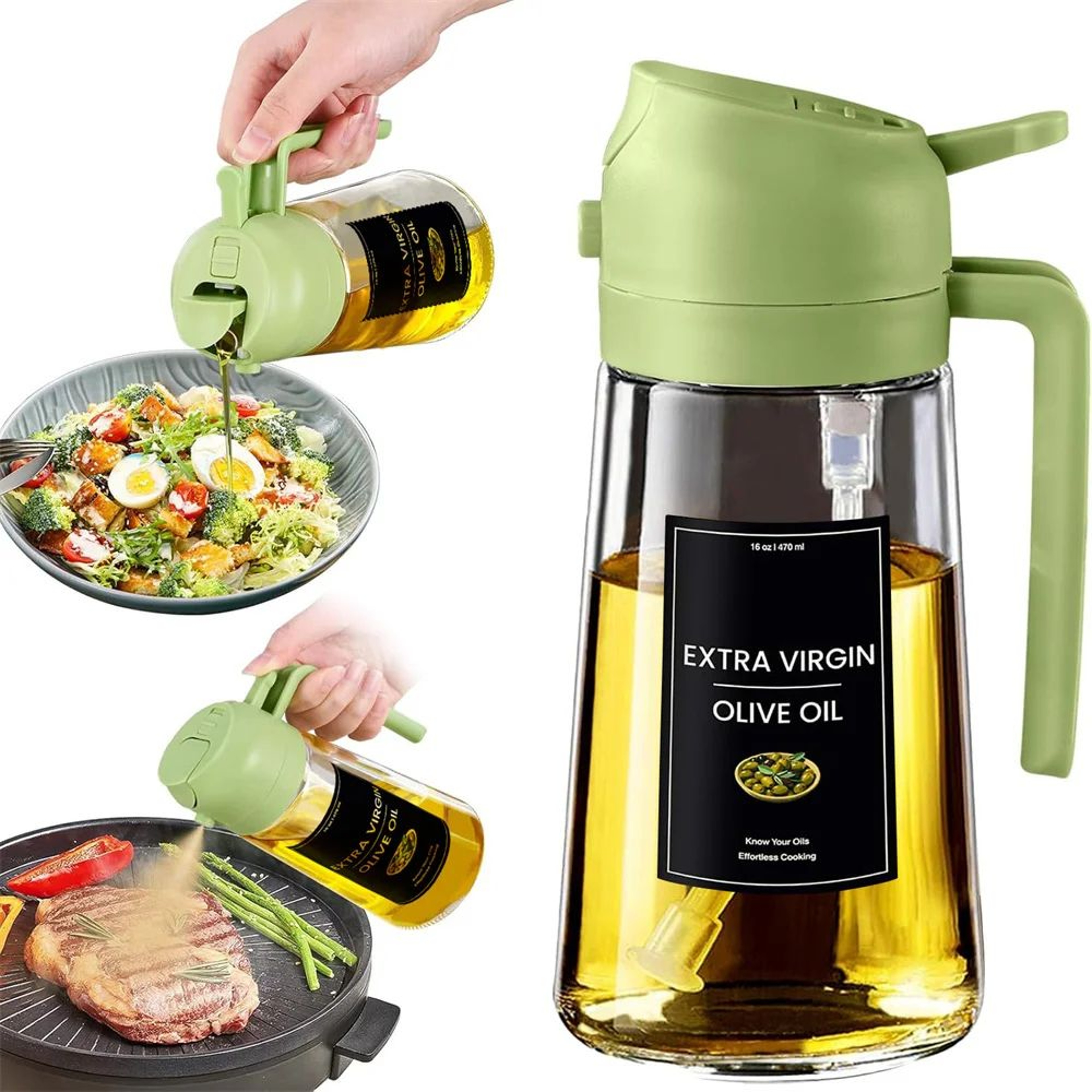 Dual Function Oil Spray Bottle 7