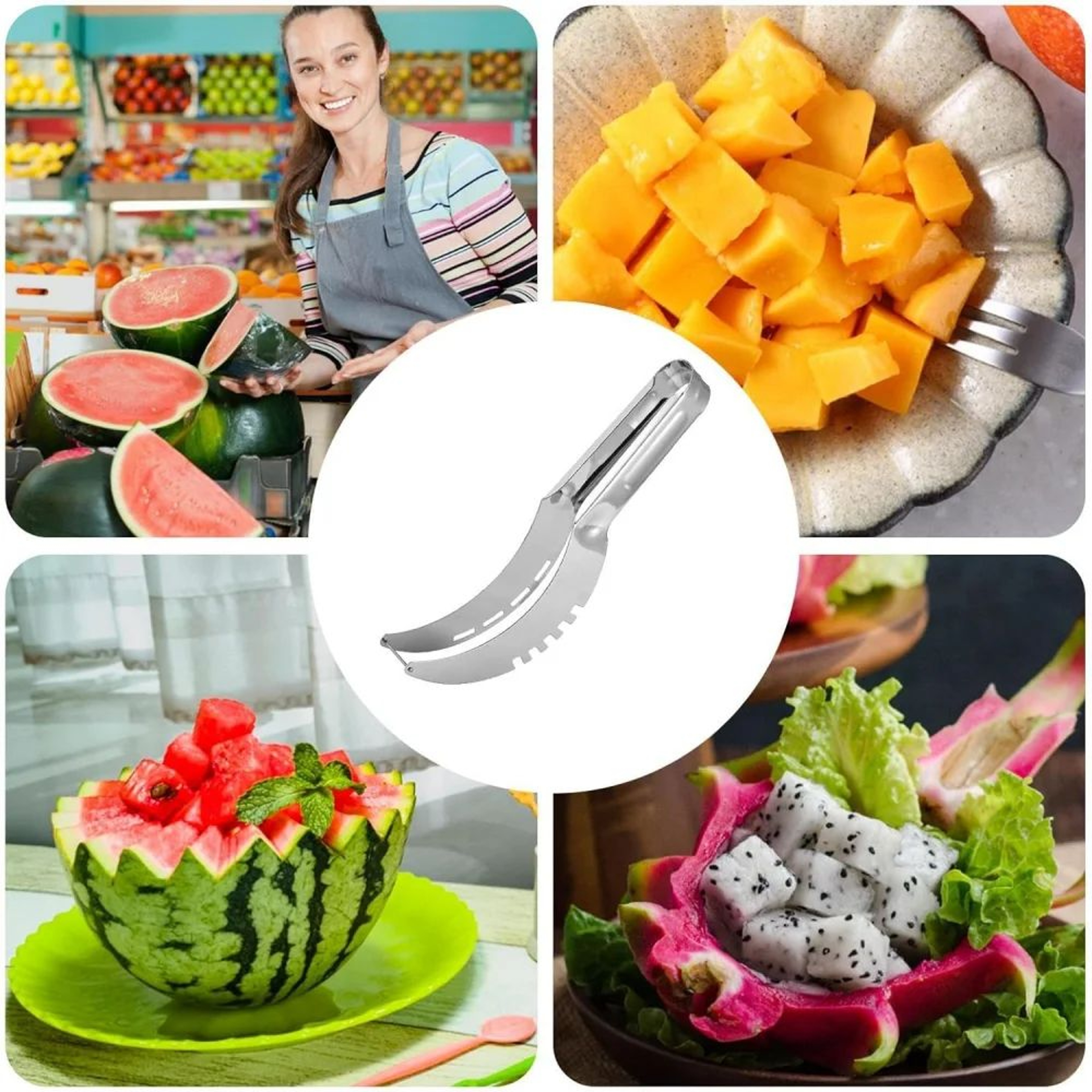 Stainless Steel Watermelon Fruit Slicer 5