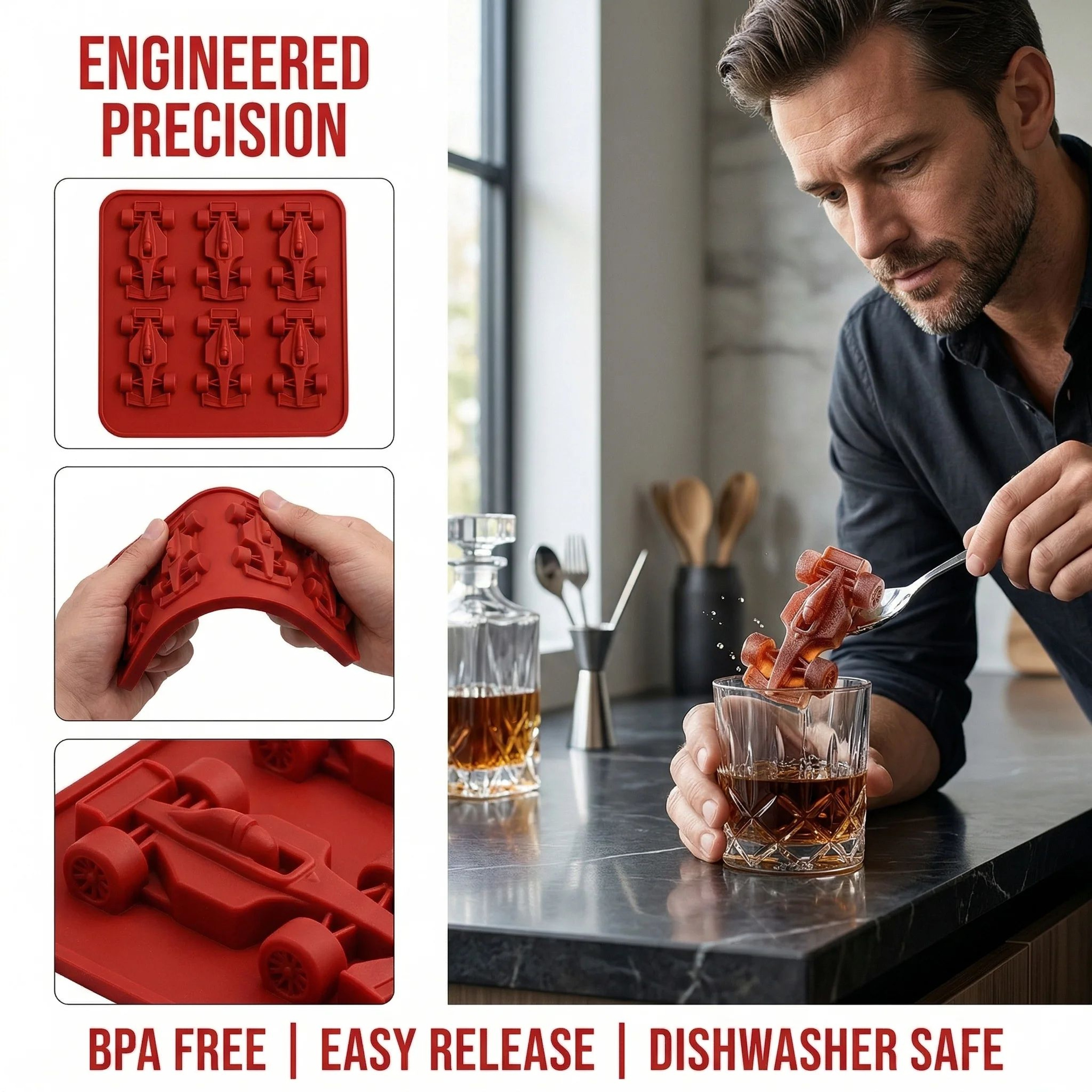 Formula Racing Car Silicone Ice Mold 3