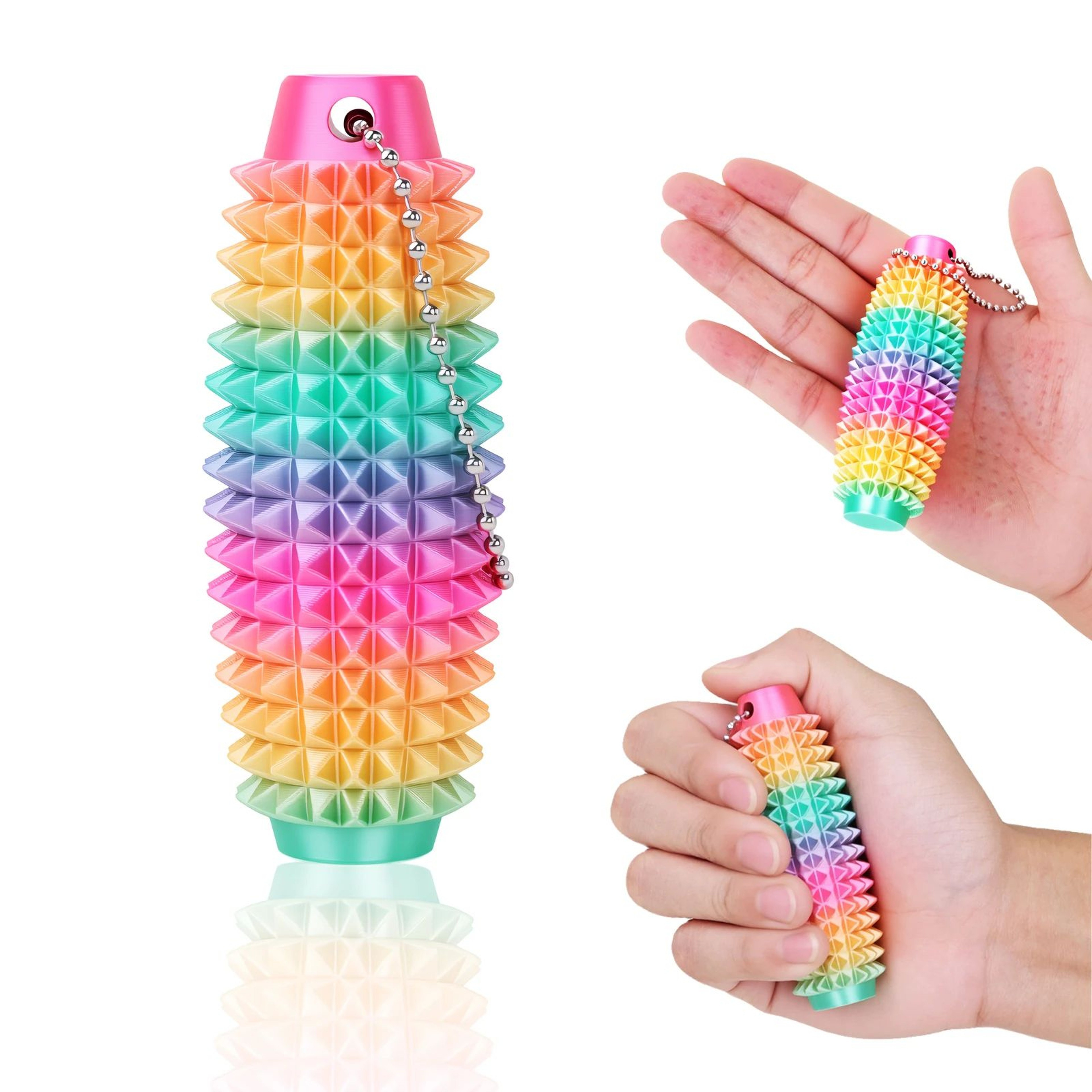 Spikey Sensory Fidget Keychain 8