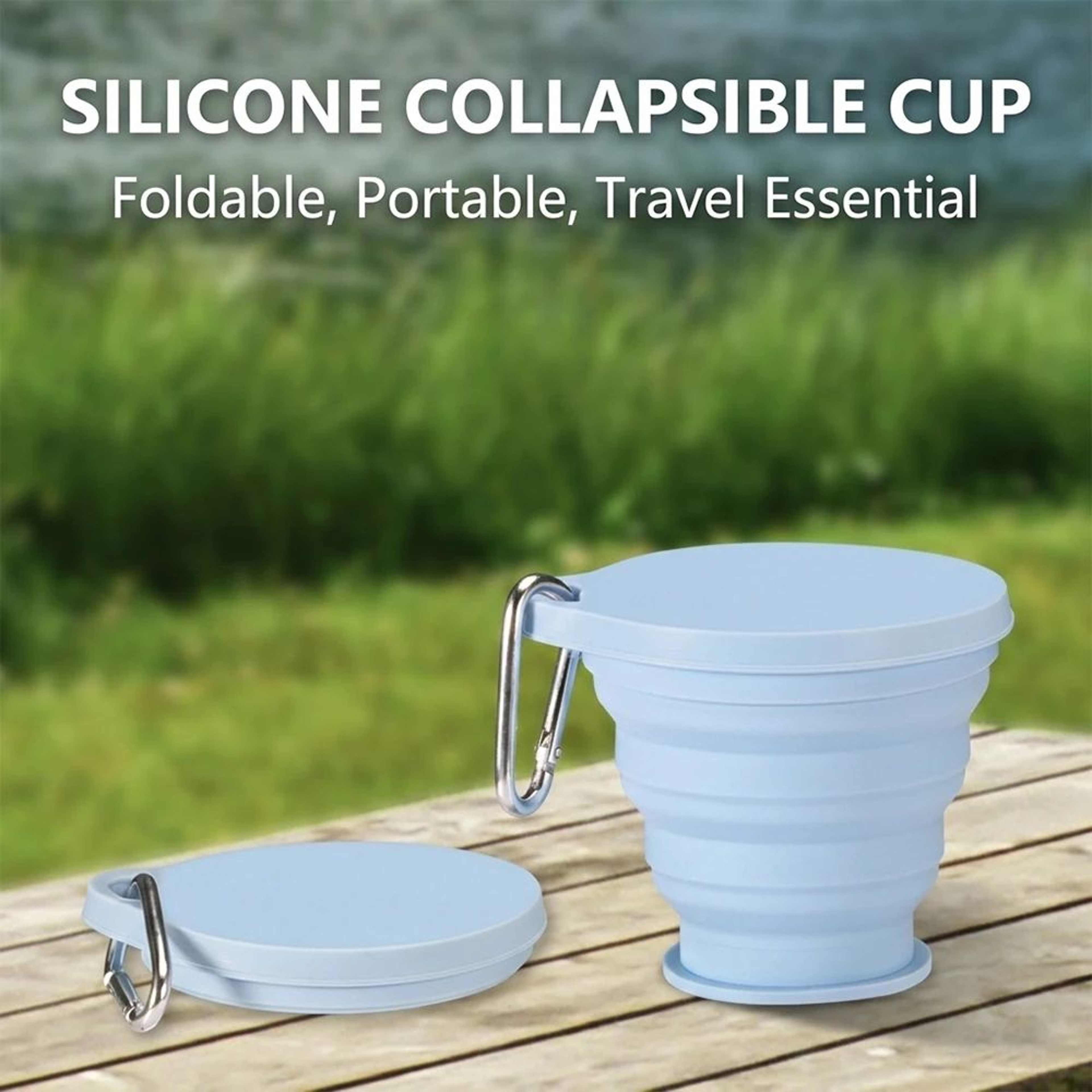 350ml Collapsible Silicone Travel Cup 0