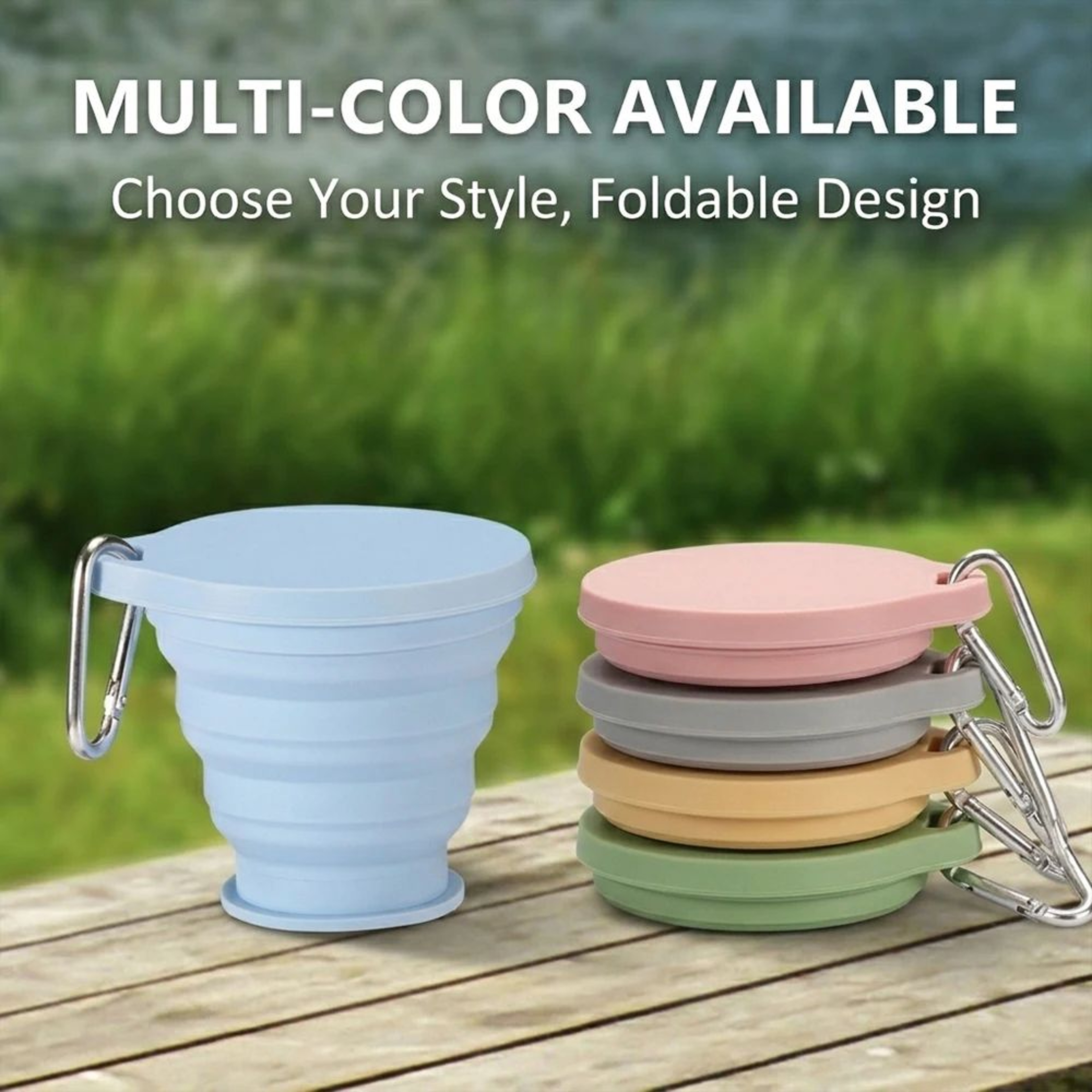 350ml Collapsible Silicone Travel Cup 1