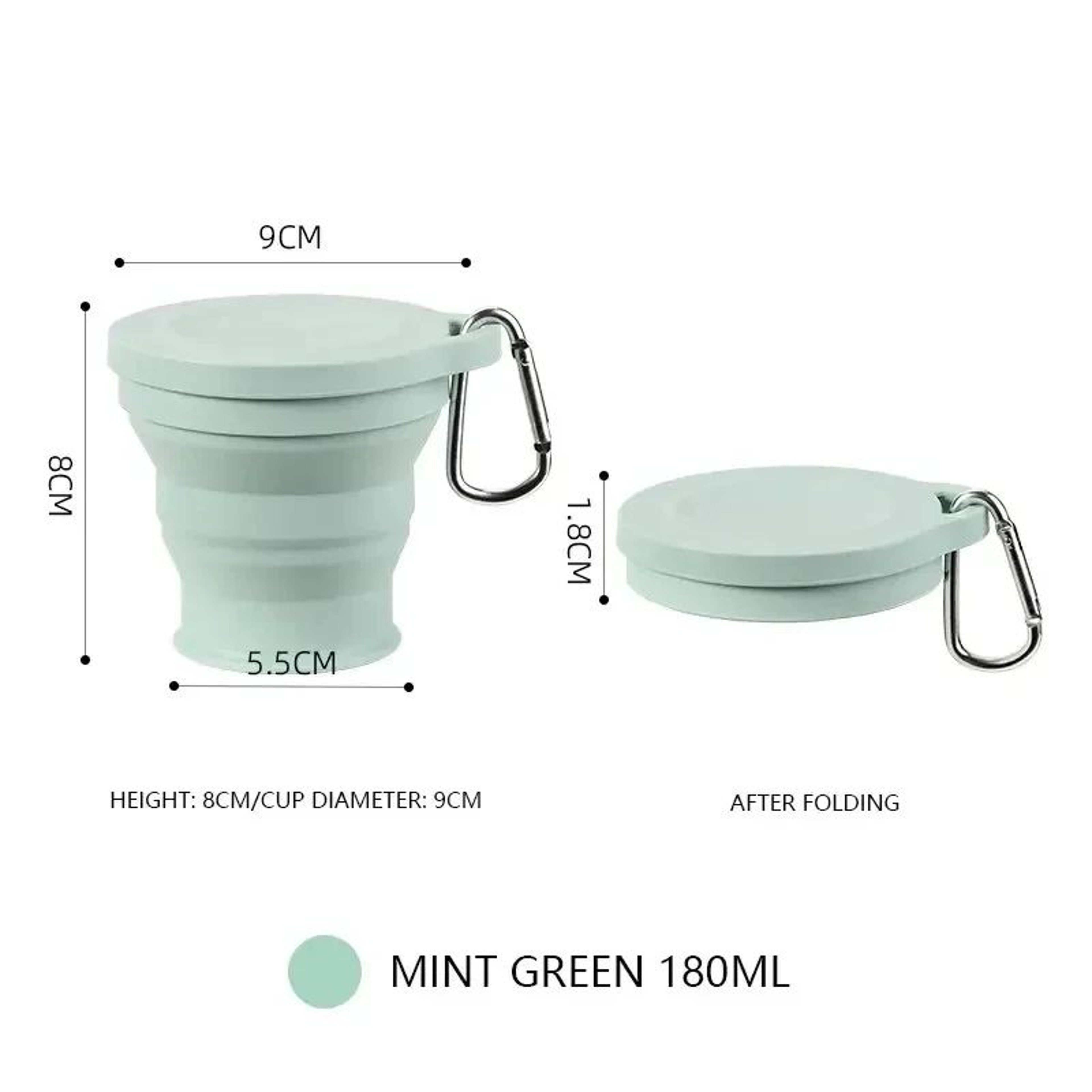 350ml Collapsible Silicone Travel Cup 7