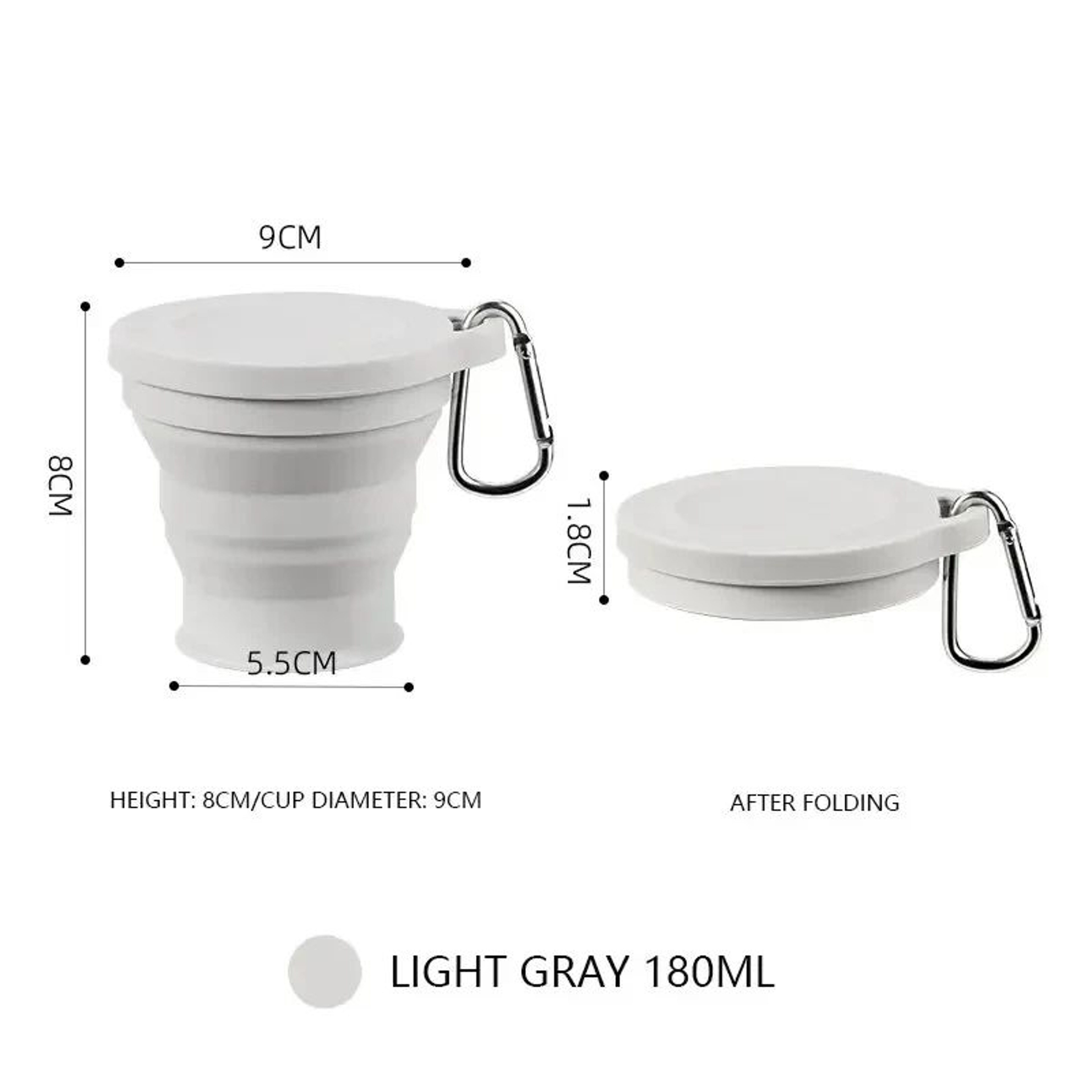350ml Collapsible Silicone Travel Cup 8