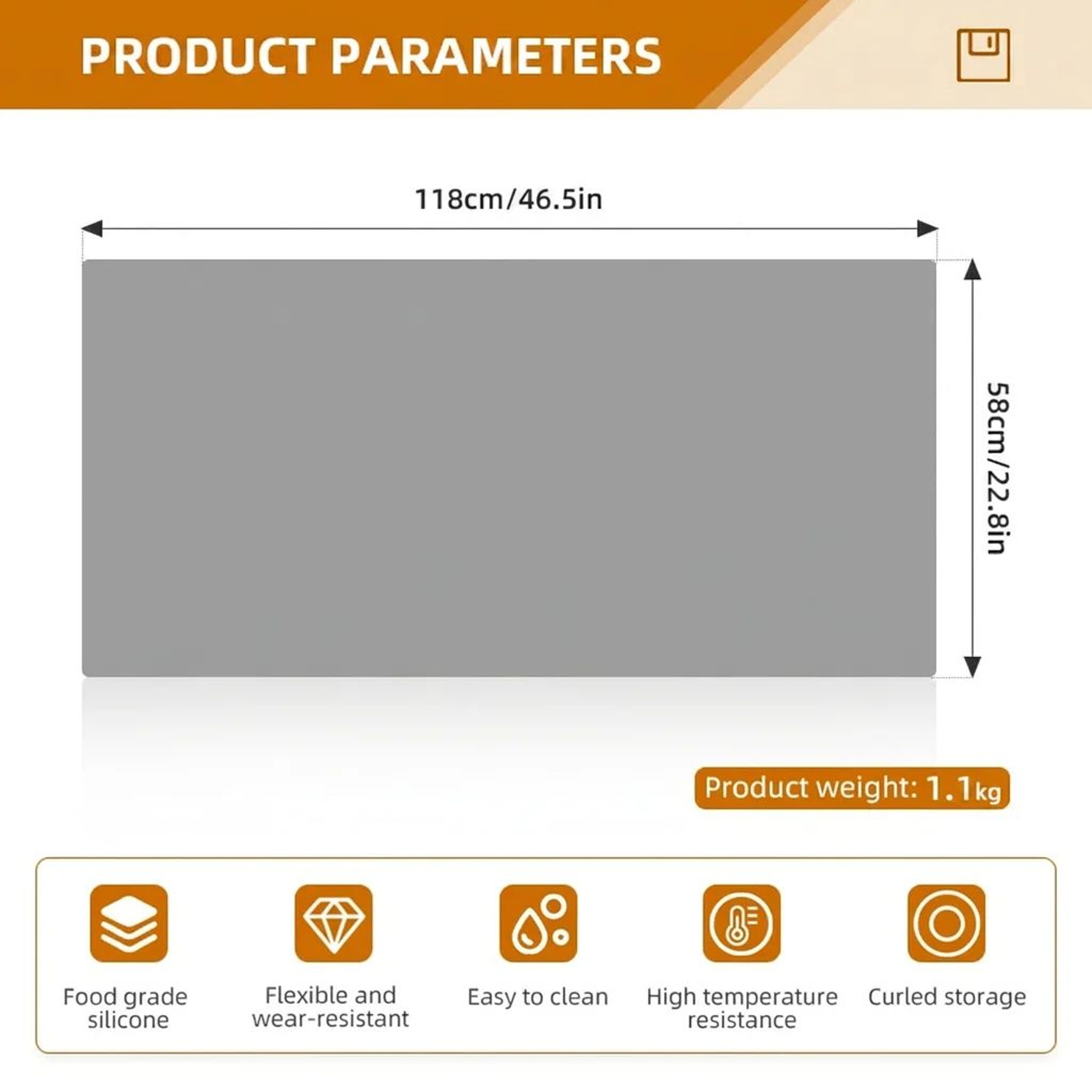 Extra Large Silicone Countertop Protector Mat 5