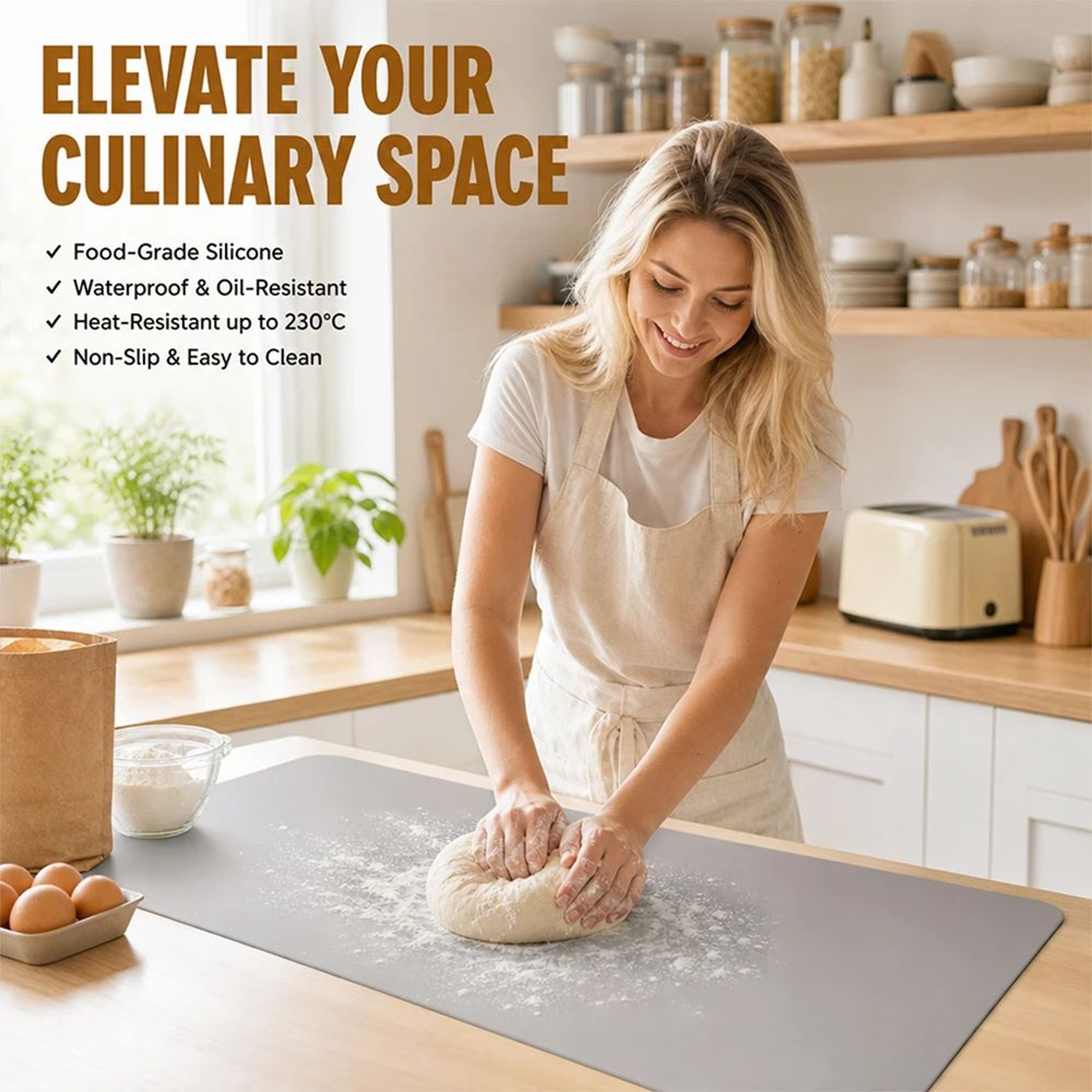 Extra Large Silicone Countertop Protector Mat 2