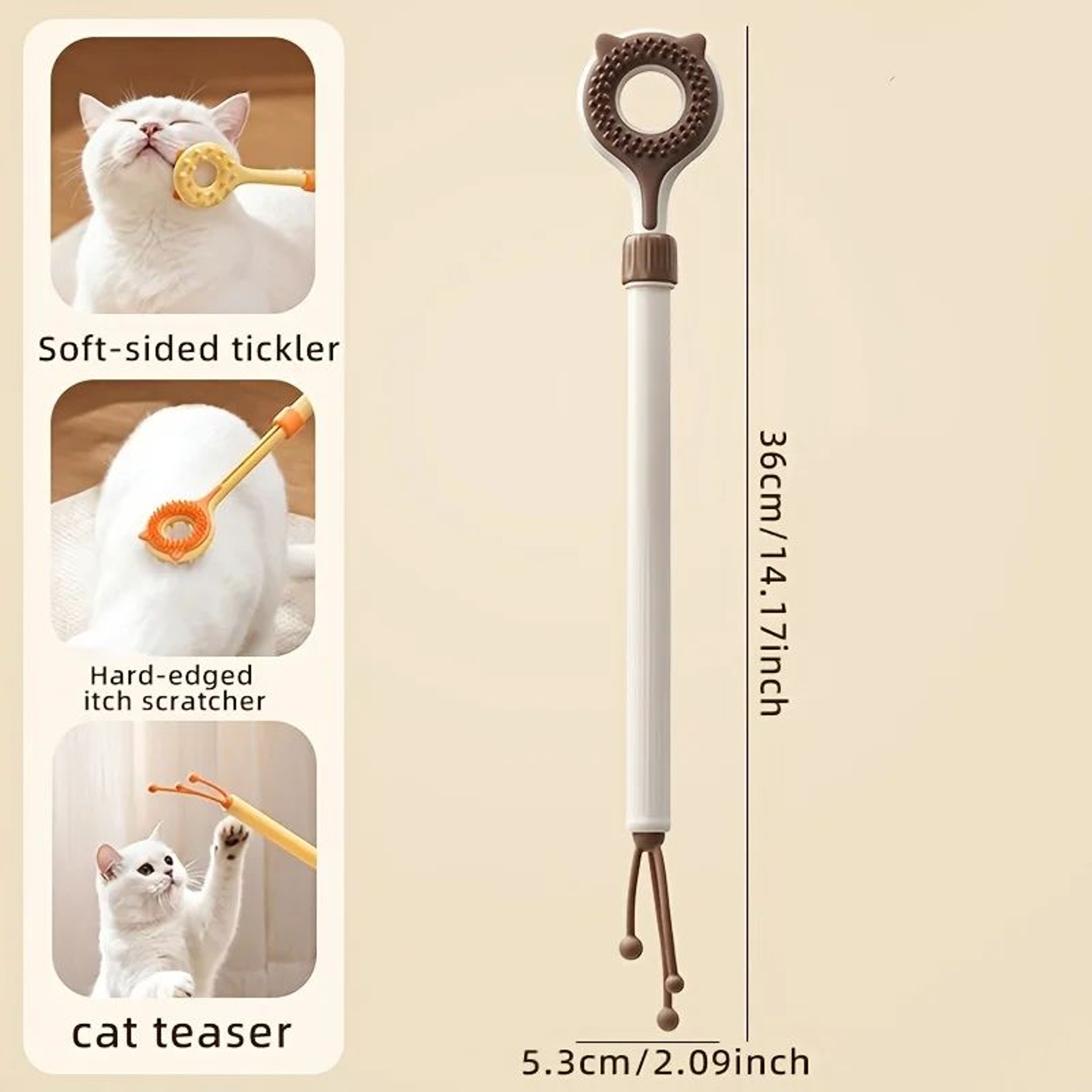 2 In 1 Telescopic Cat Massage Wand 6