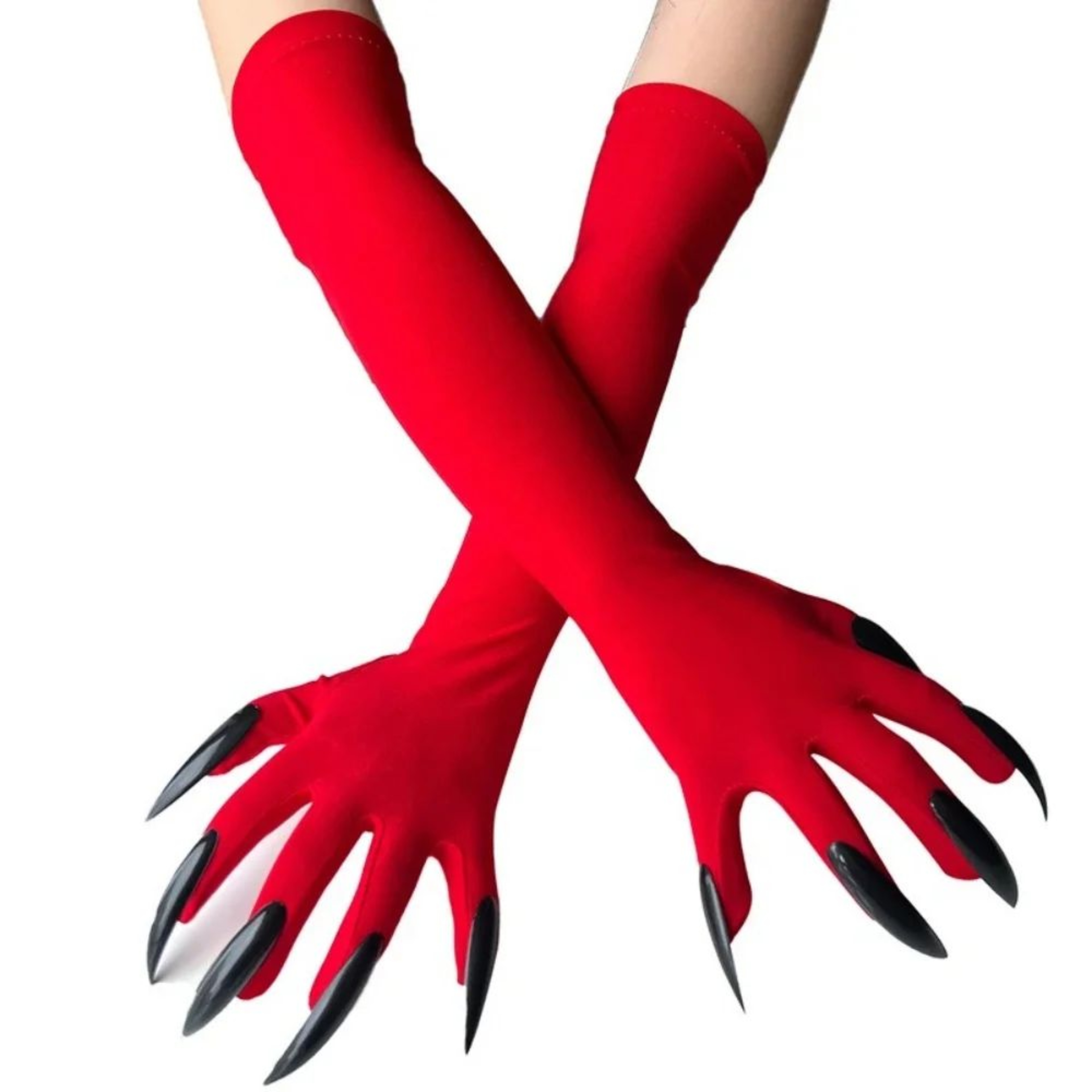 Gothic Ghost Claw Long Nail Gloves 5