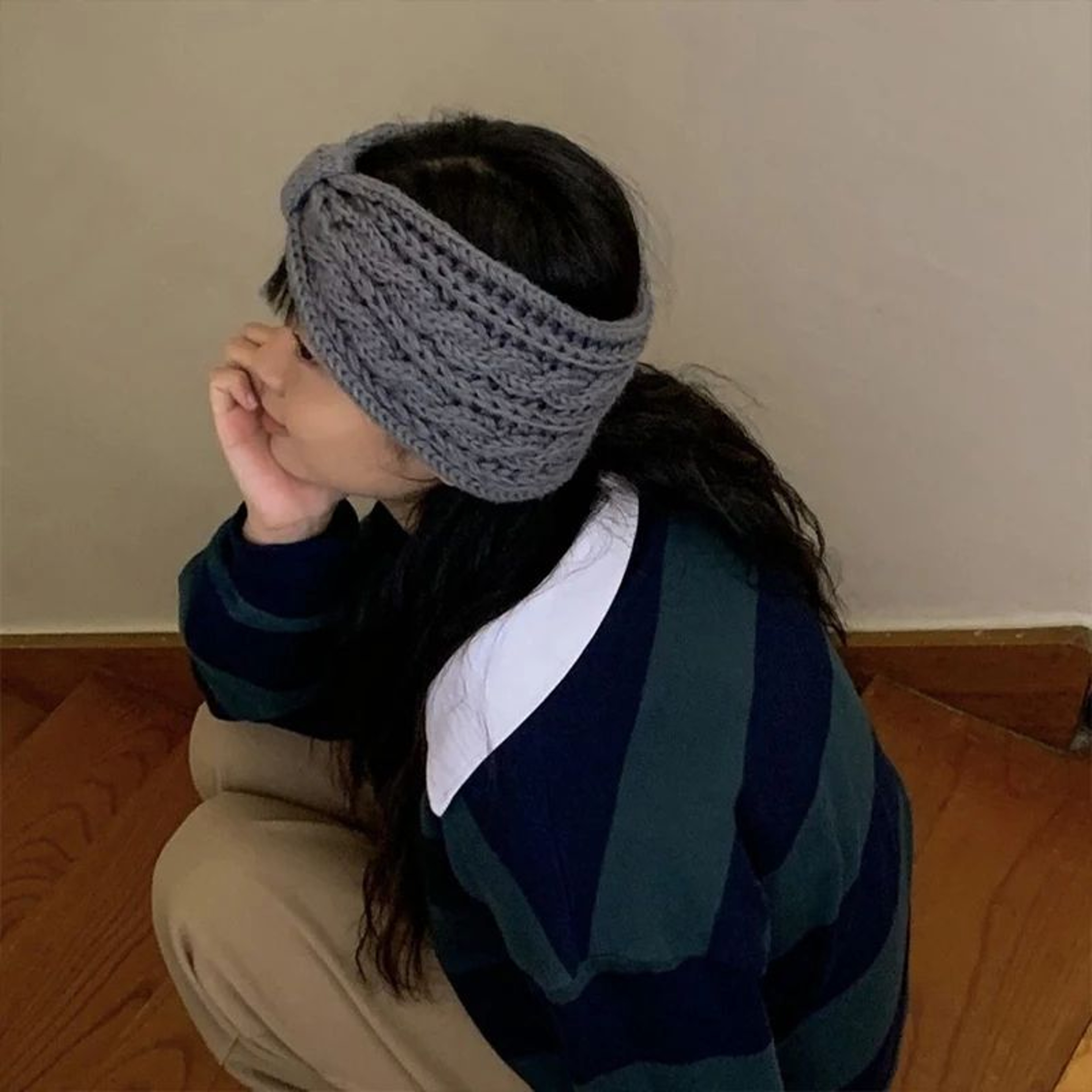 Twist Knotted Stretchy Headband 1